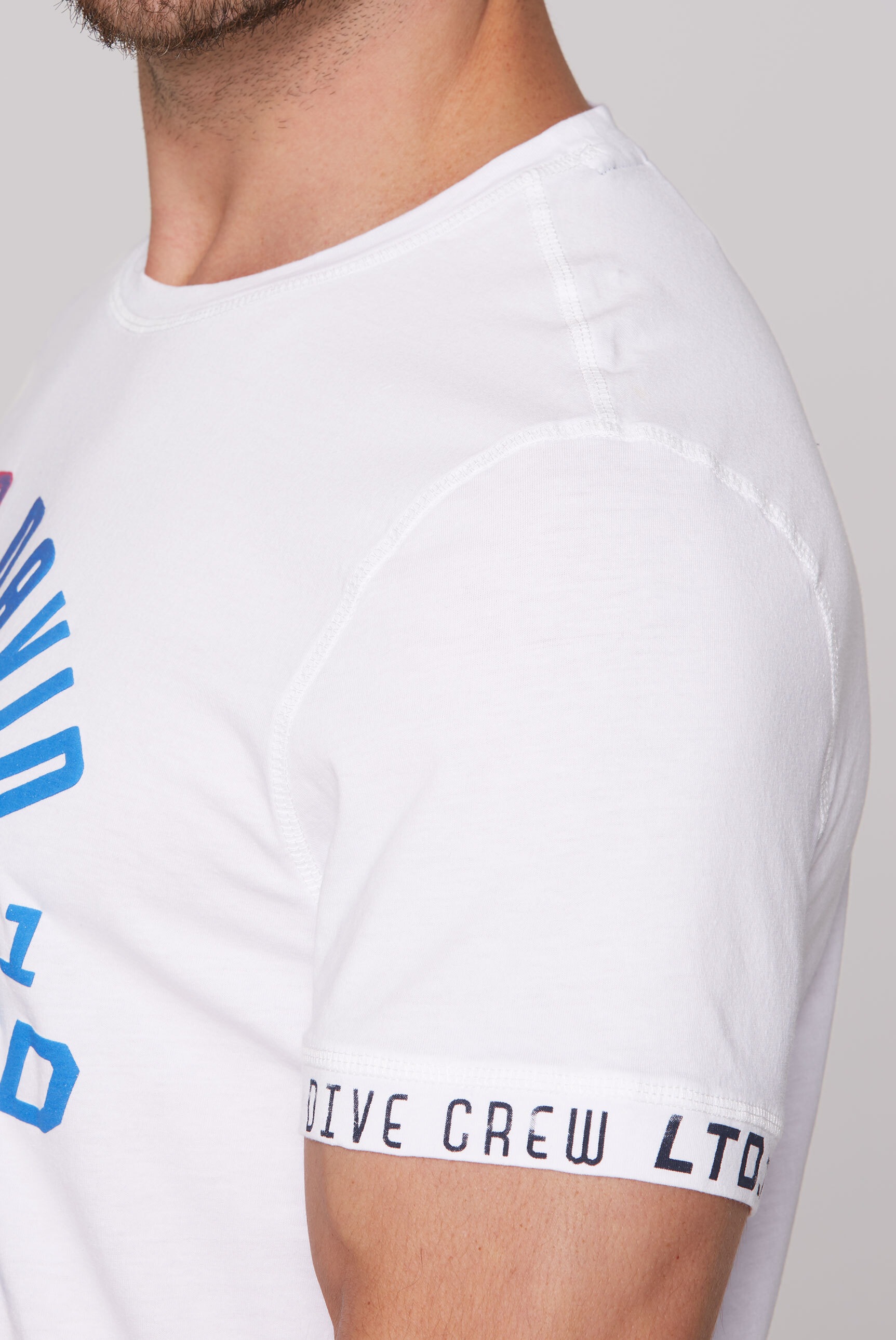 CAMP DAVID Rundhalsshirt, aus Baumwolle