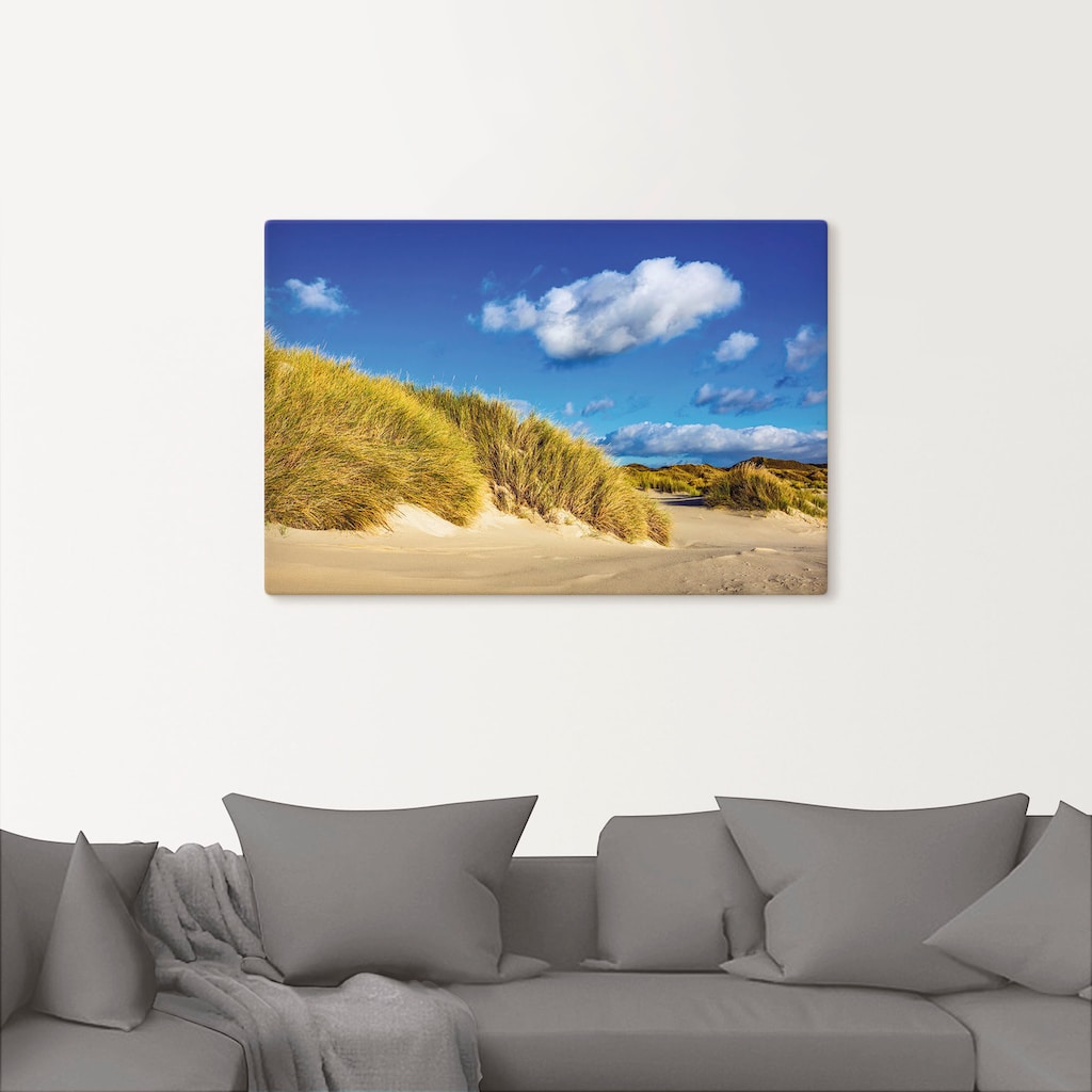 Artland Leinwandbild »Landschaft mit Dünen Insel Amrum«, Strandbilder, (1 St.)