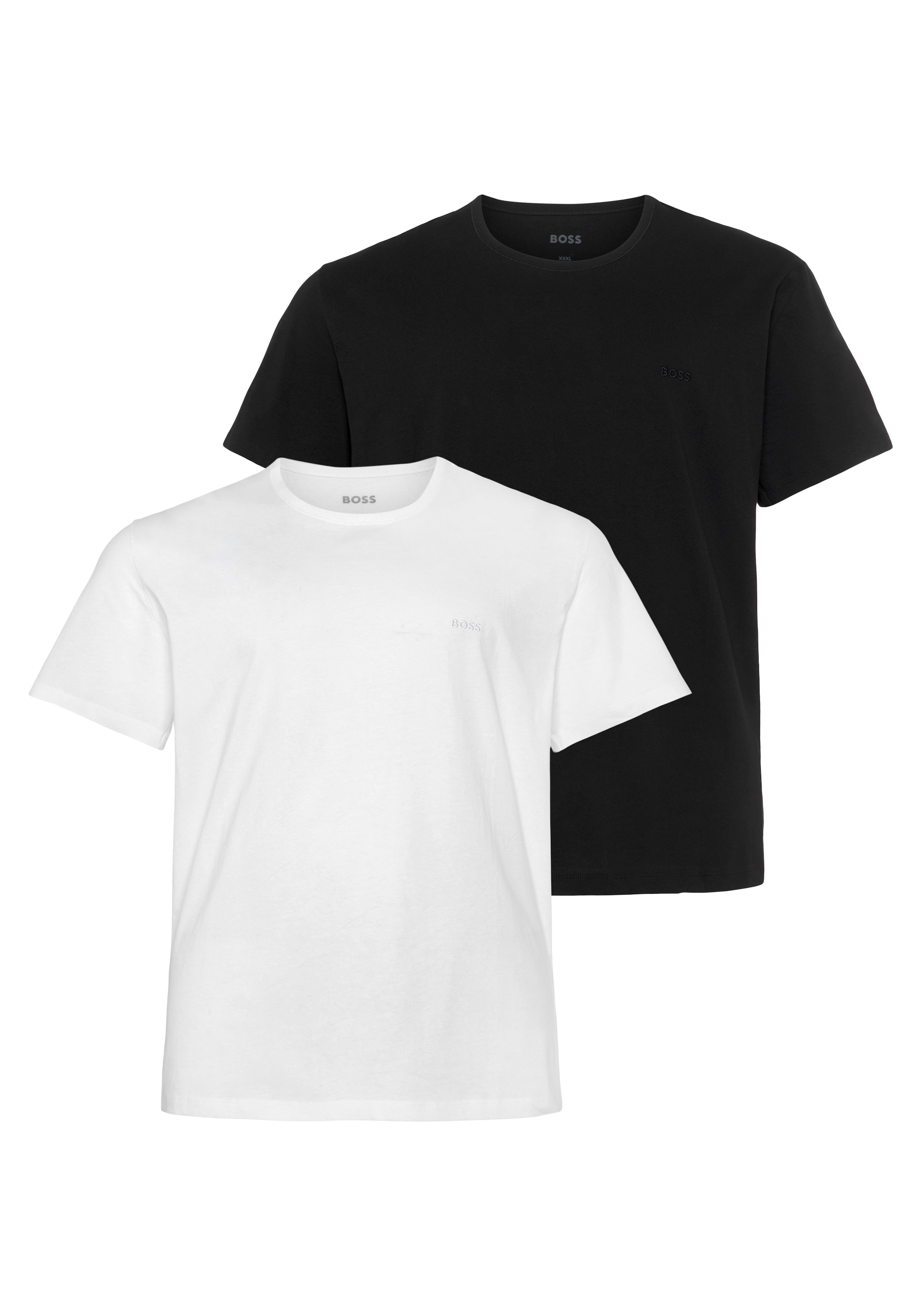 BOSS Rundhalsshirt "B-TShirtRN 2P Comfor" Packung, 2er-Pack, 2 Stk. mit ton günstig online kaufen