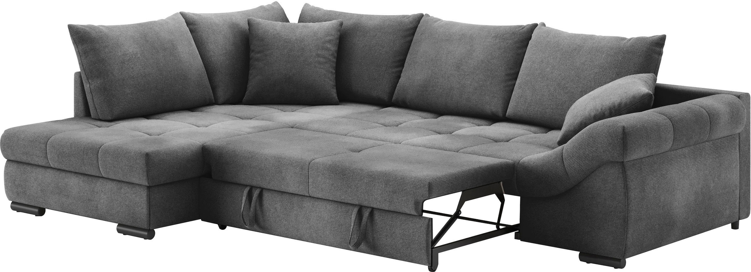 Mr. Couch Ecksofa »Allegro, L-Form«, mit Hochschläfer-Bettauszug, wahlweise mit Kaltschaum