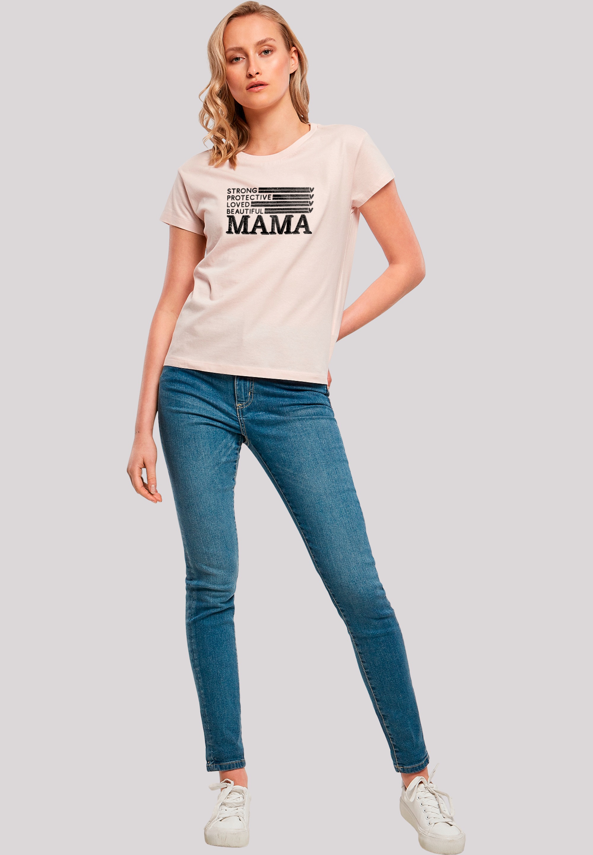 F4NT4STIC T-Shirt »Mothers Day Best Mom Tribute Minimalist Vibe Family Goals«, Premium Qualität