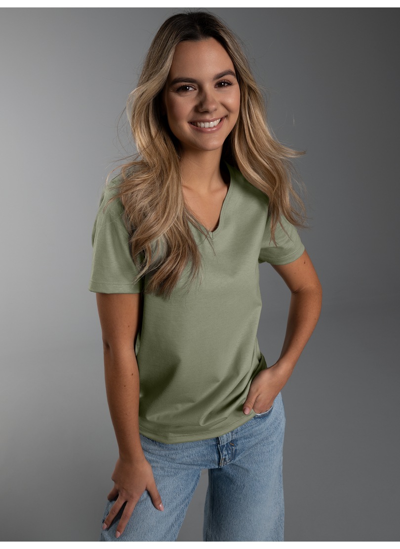 Thumbnail - Trigema T-Shirt "TRIGEMA V-Shirt Slim Fit" 1