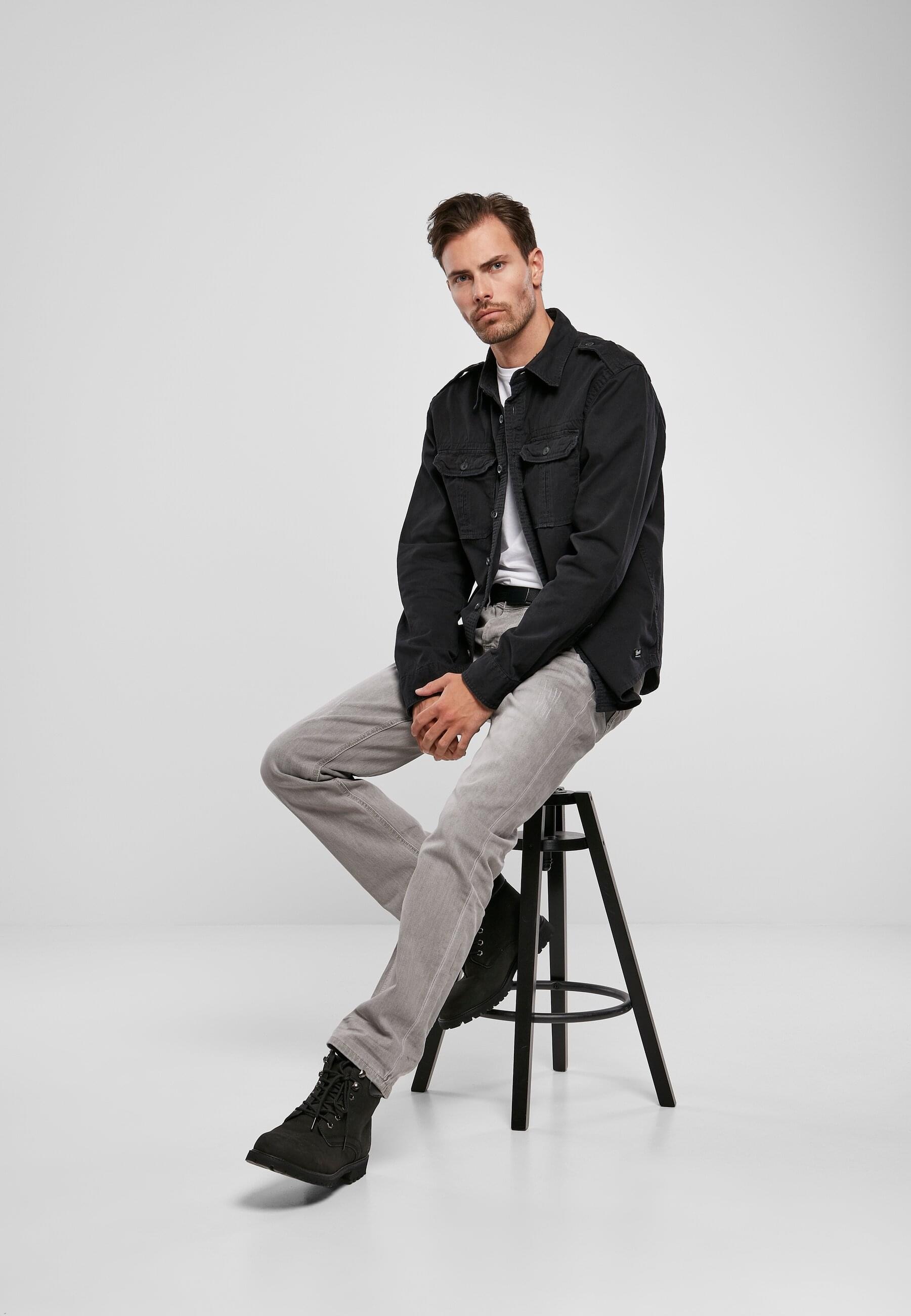 Brandit Langarmhemd »Brandit Herren Vintage Shirt«, (1 tlg.)