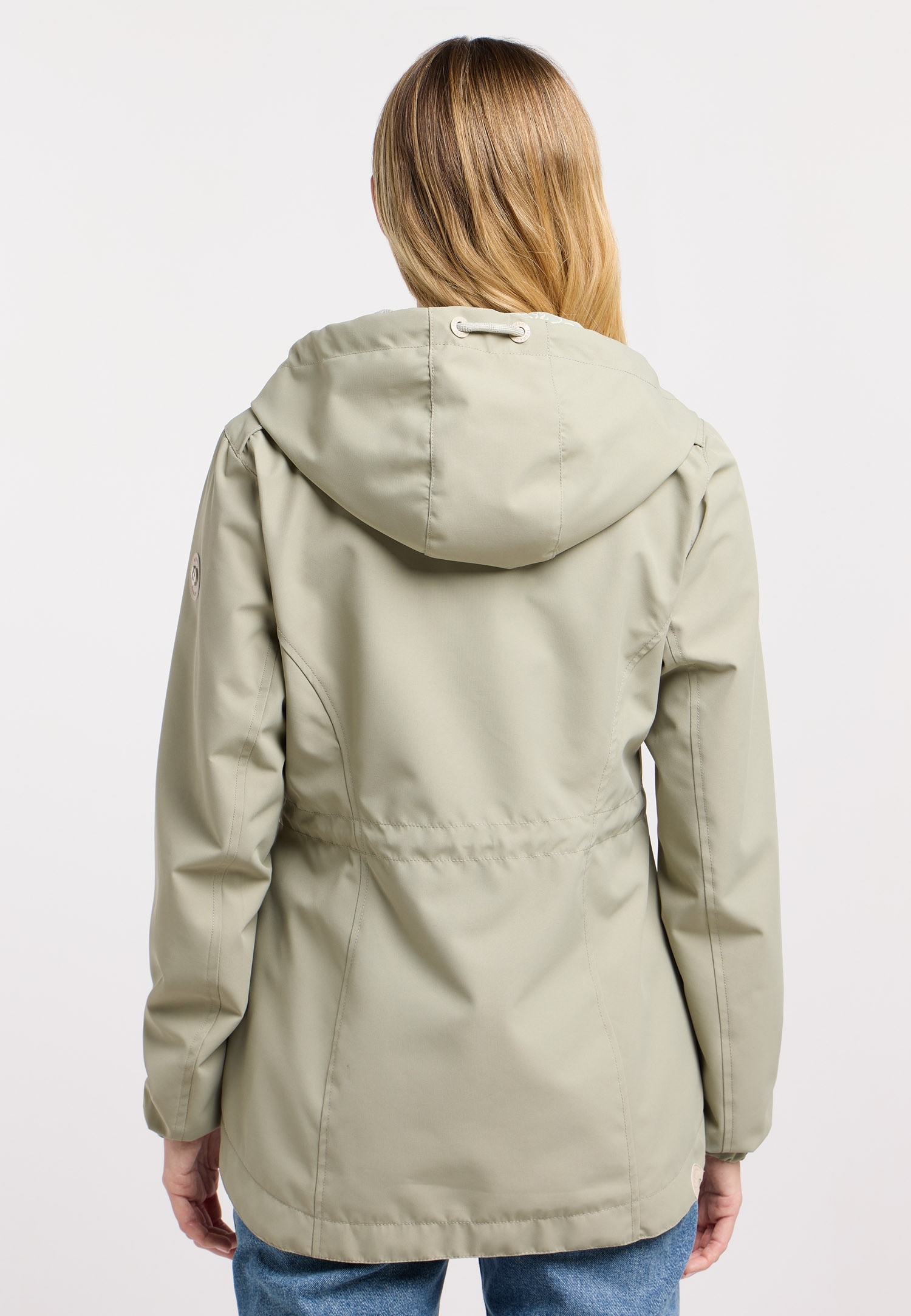 Ragwear Parka »DANKKA« mit Kapuze Mit Kordelzug, geblümtem Futter und reflektierenden Kordeln