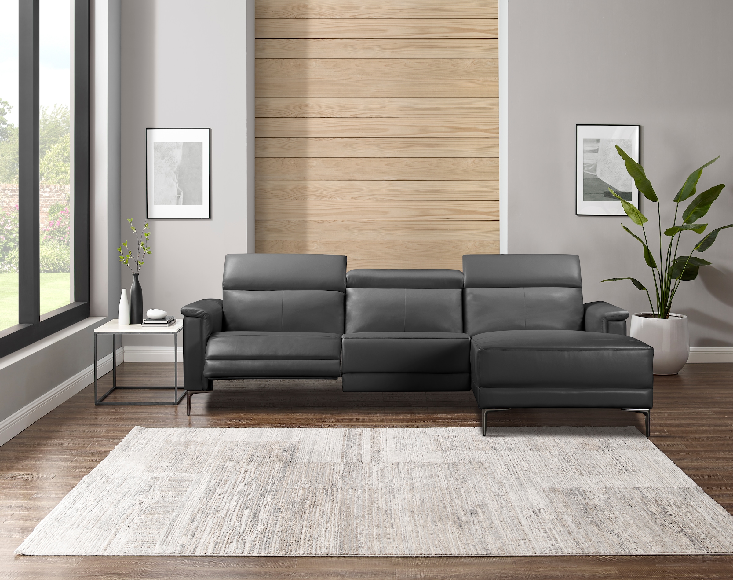 OTTO home Ecksofa "LUND, L-Form, 261cm, man. o. elektr. Relaxfunktion (mit günstig online kaufen