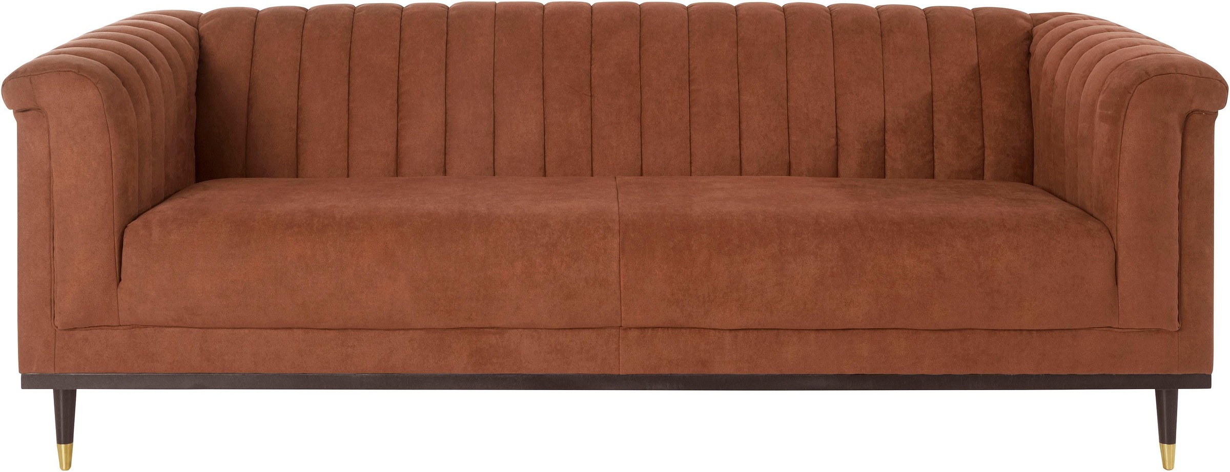 Home affaire 3-Sitzer "Chamby" mit Holzrahmen unten und Steppung im Lehnenb günstig online kaufen