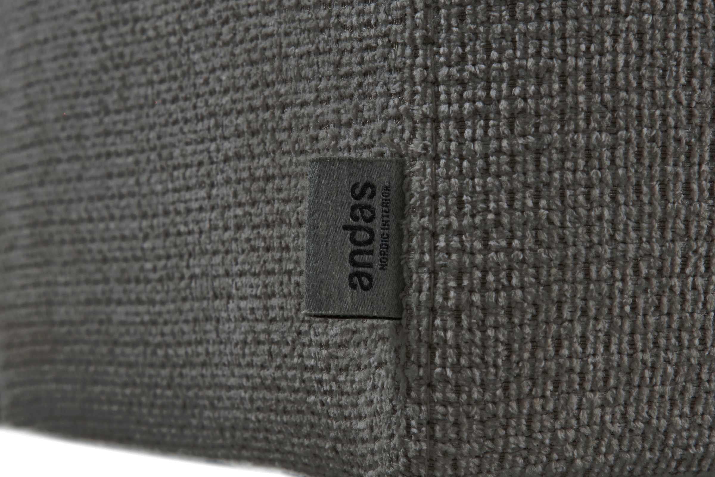 andas Ecksofa »Linkka, Breite 301 cm«, L-Form, in einem weichen Chenille-Stoff, mit Wellenunterfederung
