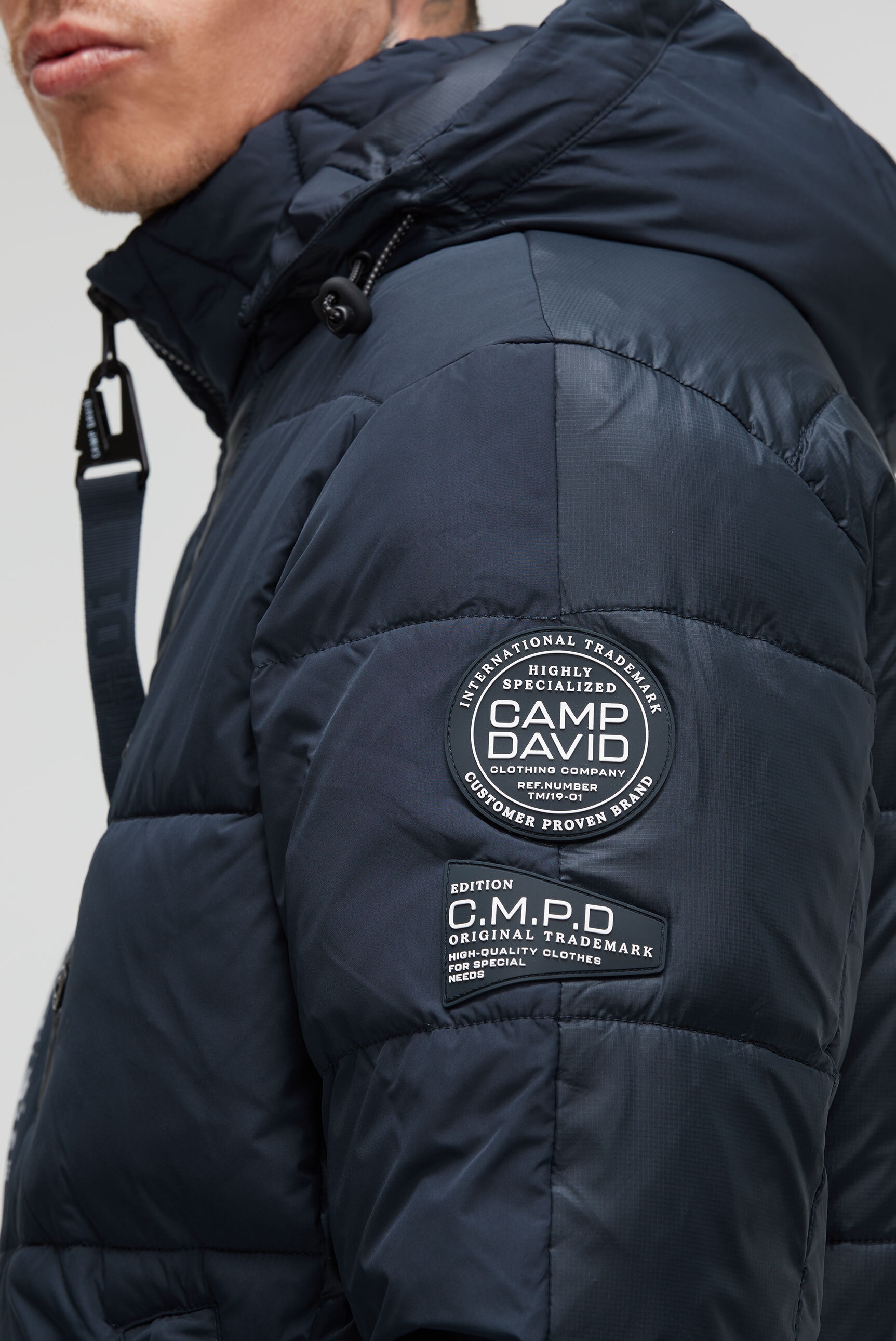 CAMP DAVID Winterjacke, mit Kapuze, mit Innentaschen