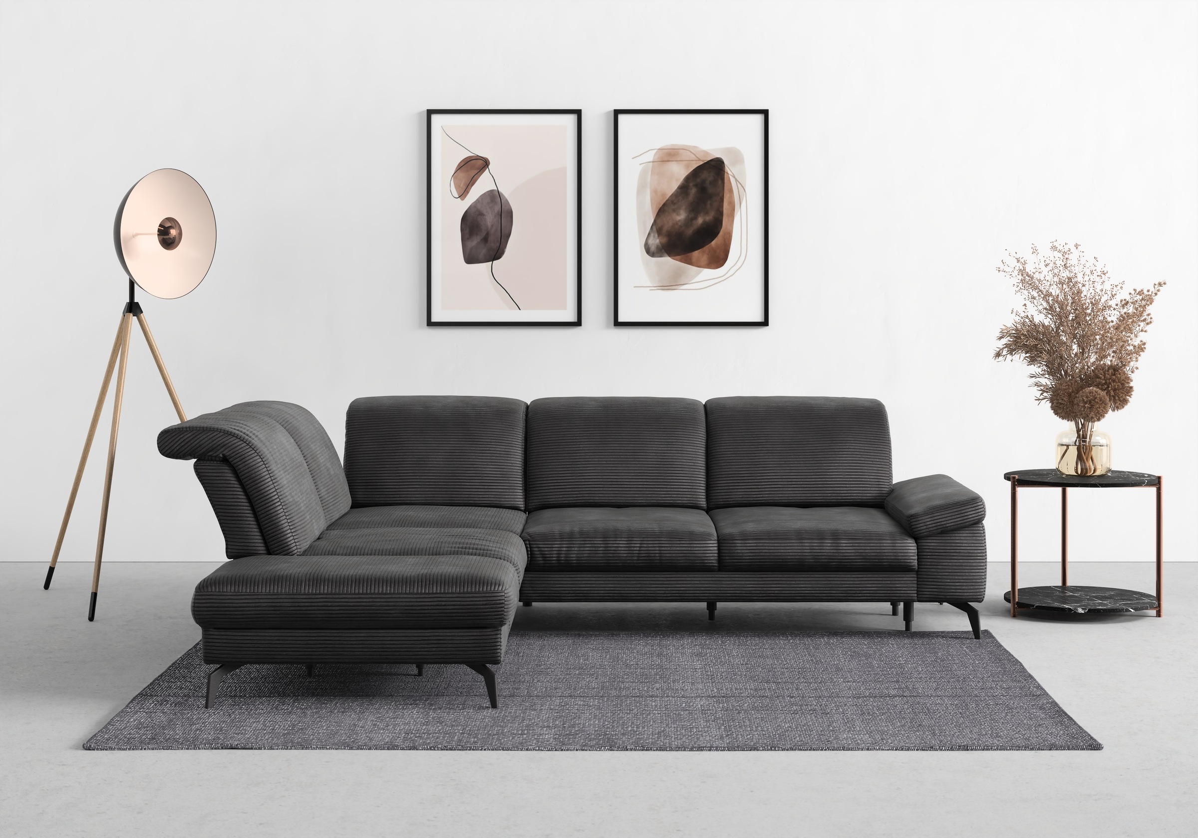 sit&more Ecksofa "Cabana L-Form", Ottomane, wahlweise mit Sitztiefen-,Armle günstig online kaufen