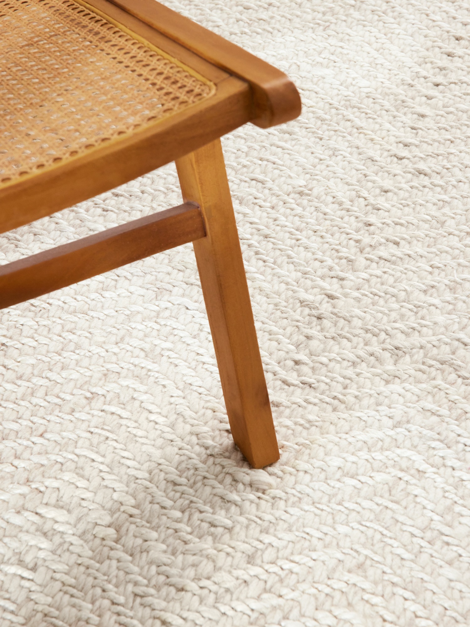 ELLE DECORATION Wollteppich »Majoli«, rechteckig, 10 mm Höhe, Herringbone, Wolle, Jute, Natur, Wohnzimmer, Schlafzimmer, Boho,Skandi
