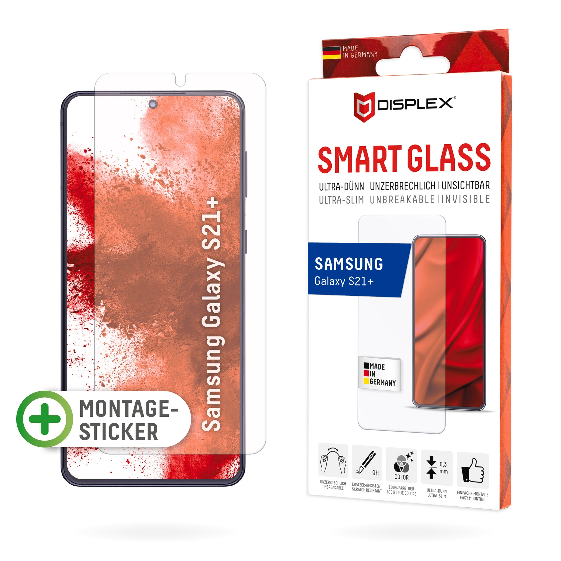 Displex Displayschutzglas »Smart Glass - Samsu...