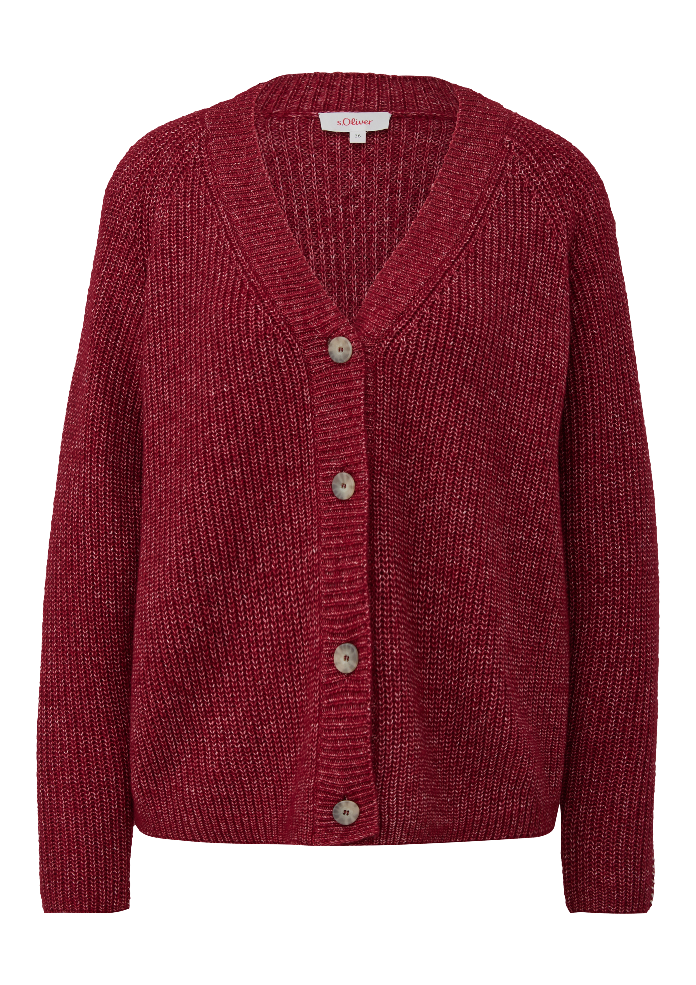 s.Oliver Strickjacke, mit Knopfleiste und V-Ausschnitt