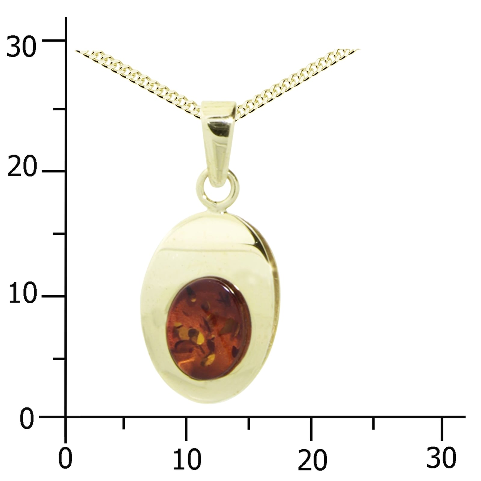 OSTSEE-SCHMUCK Kette und Anhänger Set »- Jessie - Gold 333/000 - Bernstein«