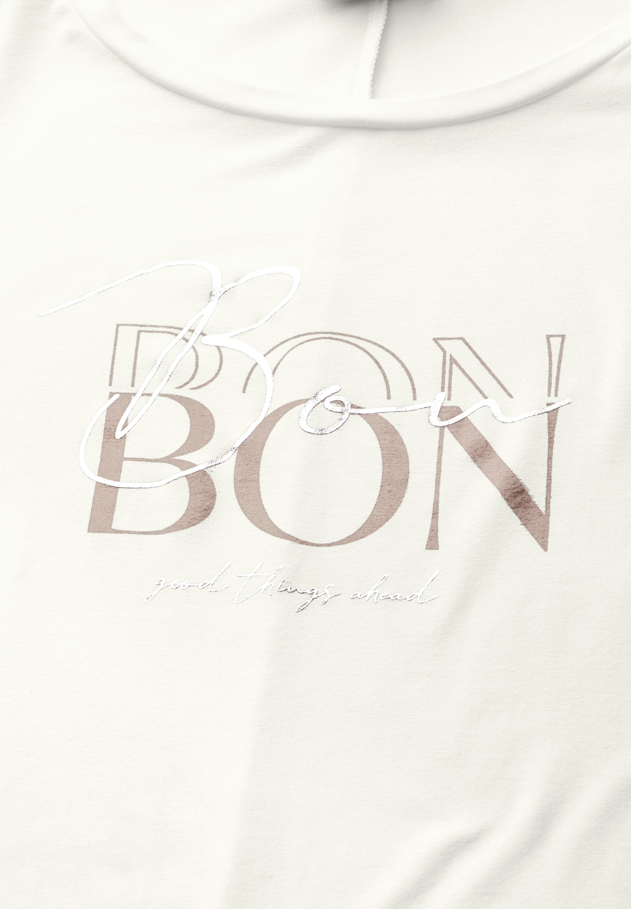 STREET ONE T-Shirt, aus softem Materialmix