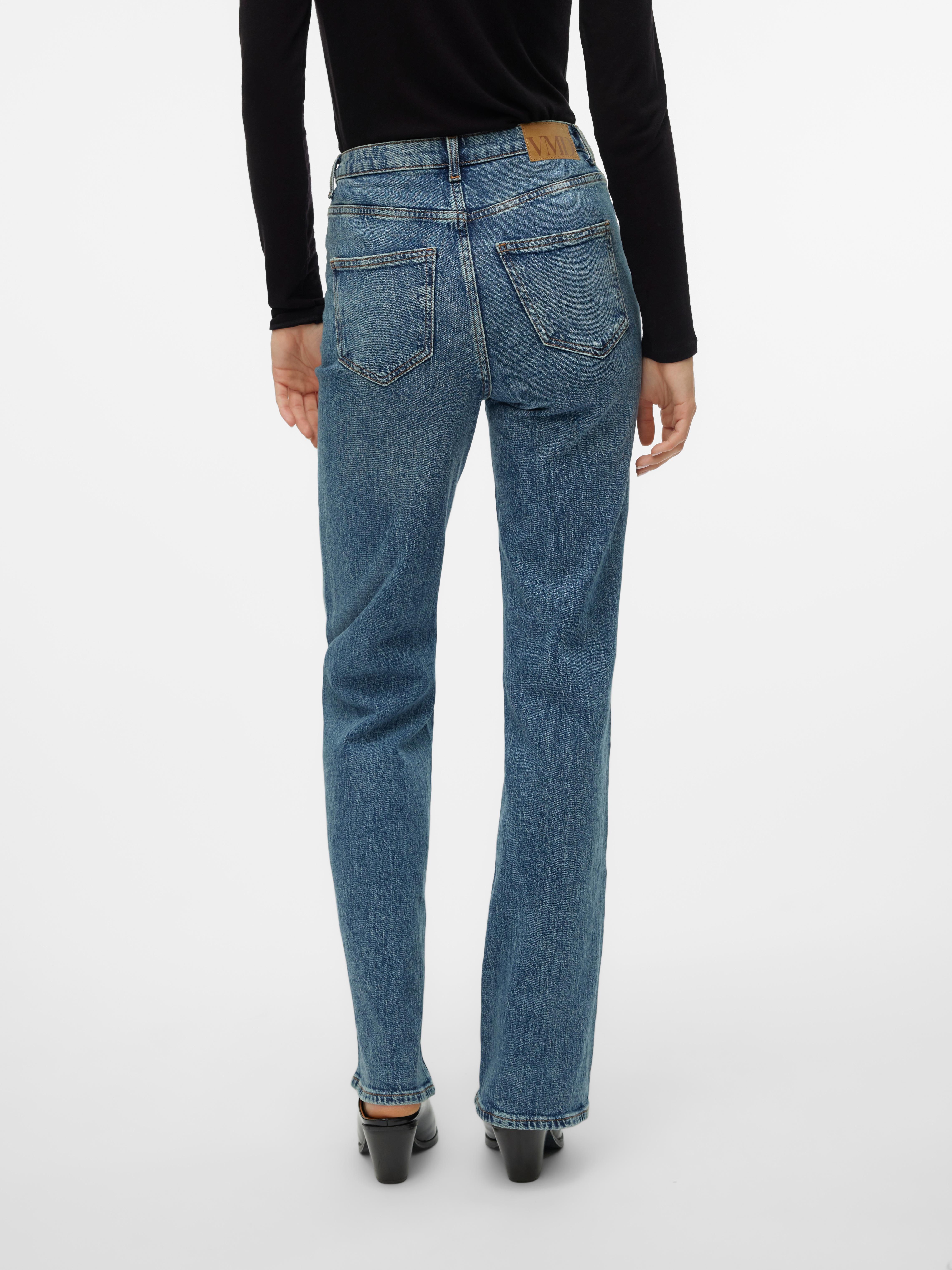 Thumbnail - Vero Moda High-waist-Jeans "VMTESSA HR WIDE JEANS RA394 GA NOOS"