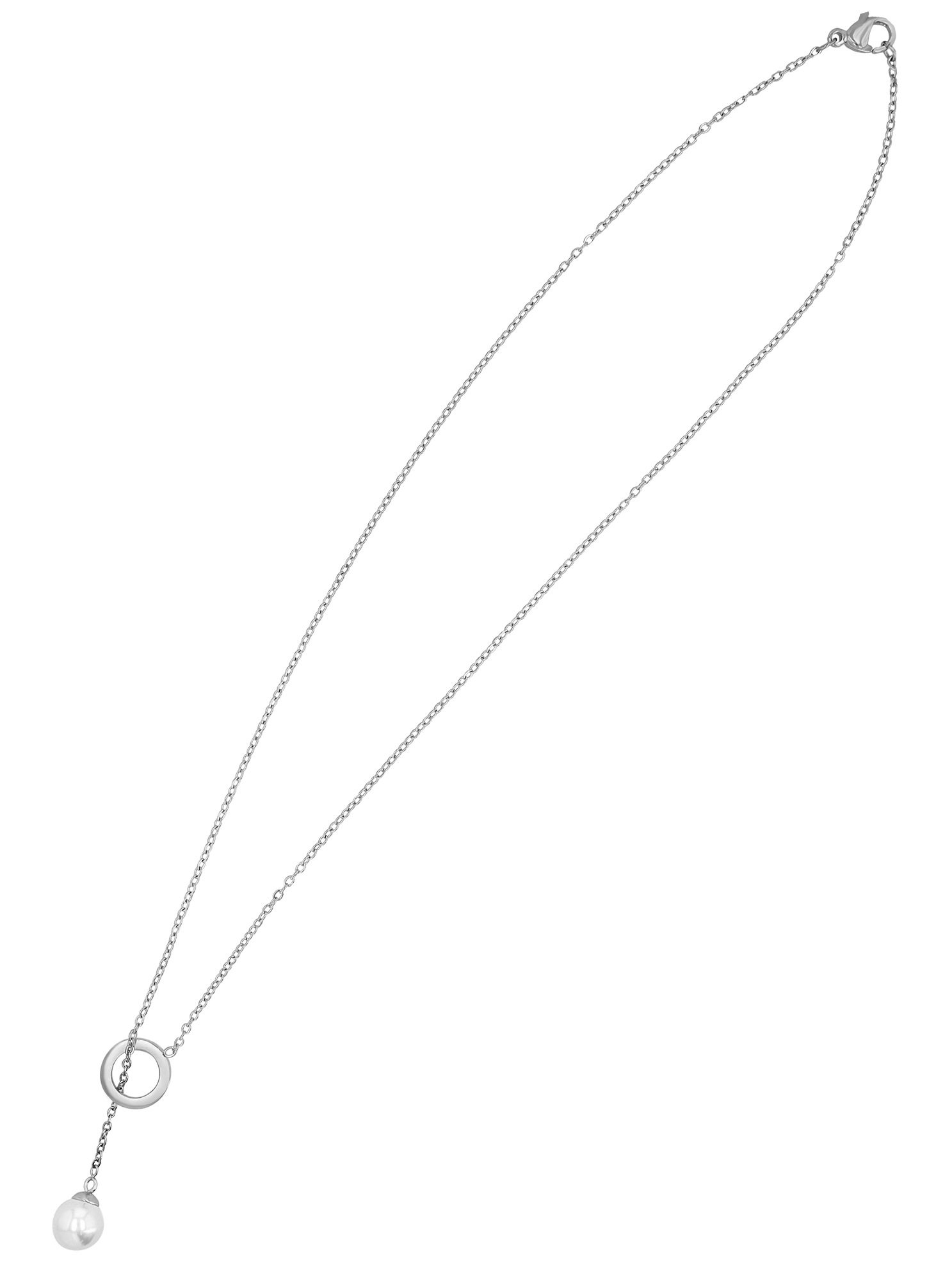 Adelia´s Kette ohne Anhänger »Halskette – Ankerkette aus Edelstahl mit Perle 45 cm« Ein Geschenk, das Freude macht