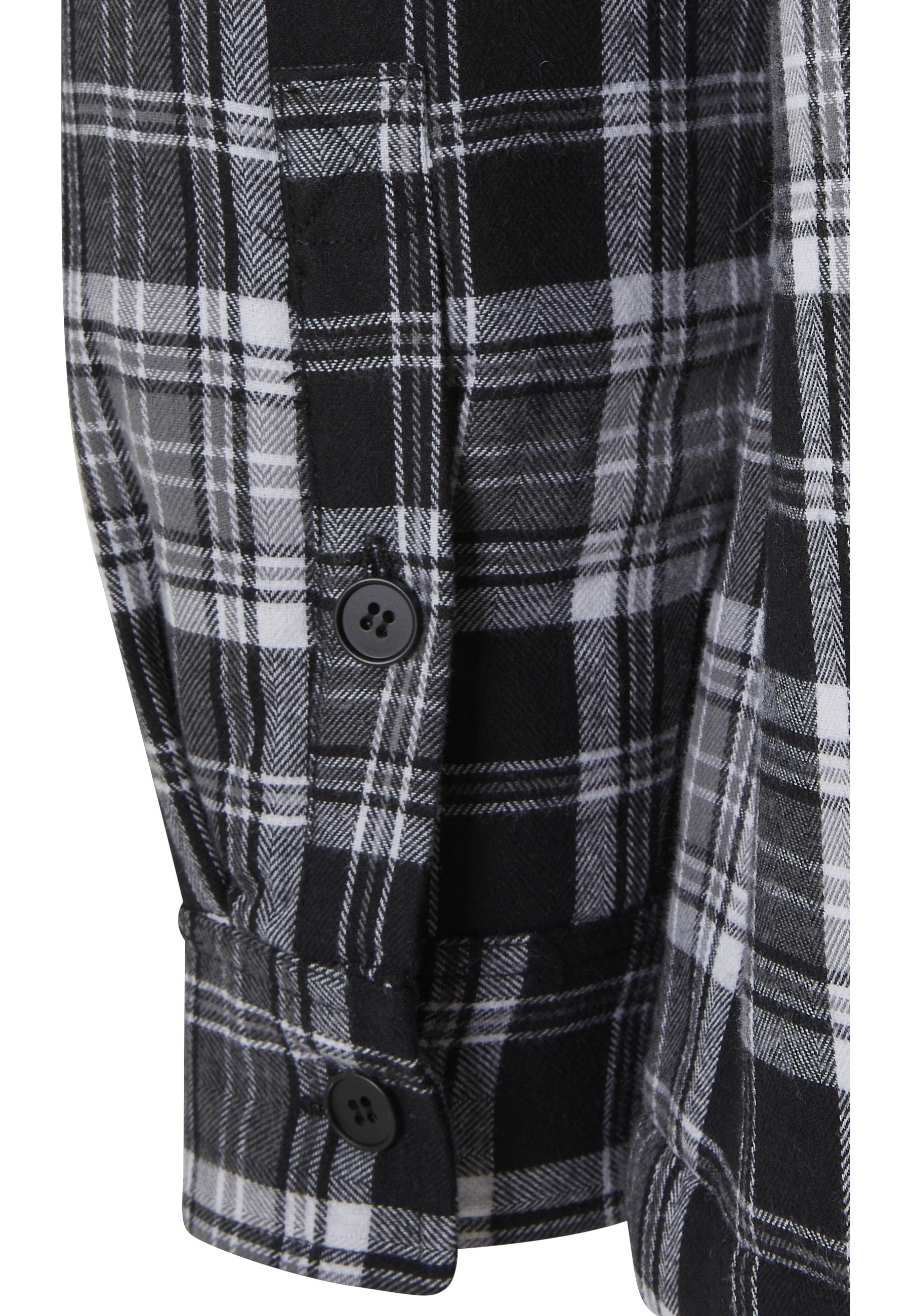 URBAN CLASSICS Langarm-Poloshirt »Urban Classics Herren Padded Checked Shirt Jacket« 1 Stk.