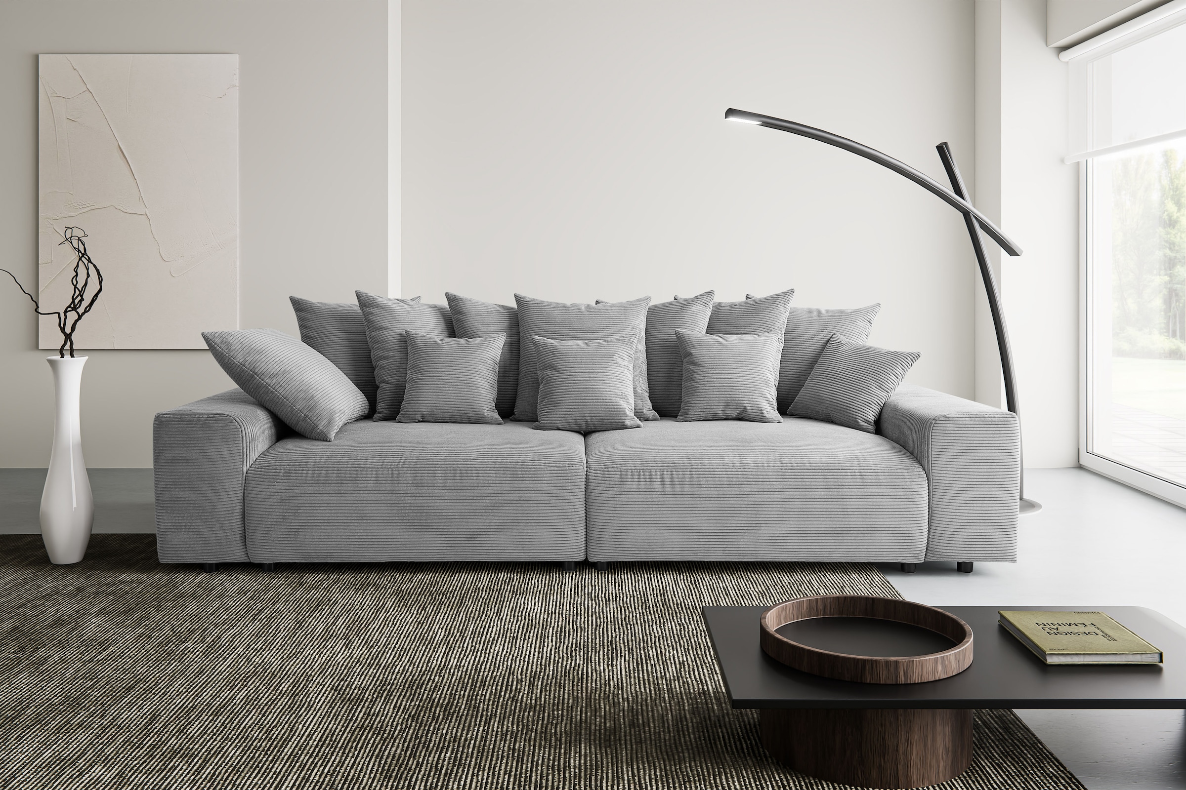 WERK2 Big-Sofa "Maxi Breite 290 cm, modern & bequem, viel Platz auf diesem Mega Sofa" Cord, XXL