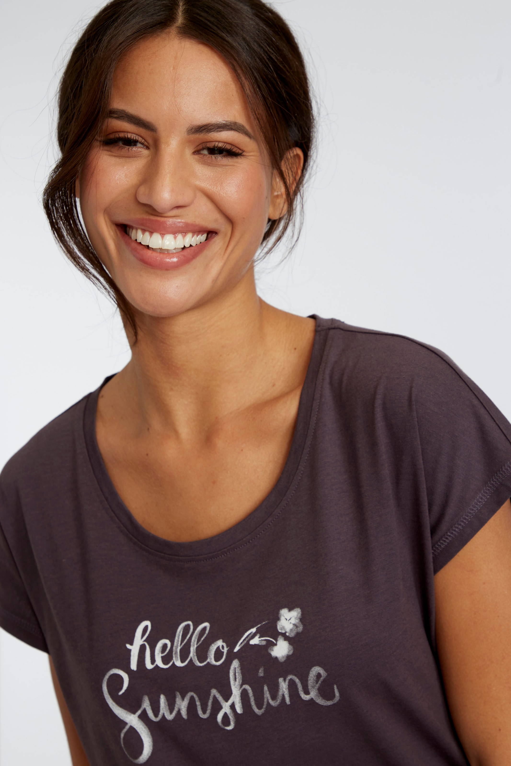 Vivance Dreams Pyjamaoberteil, mit Frontdruck