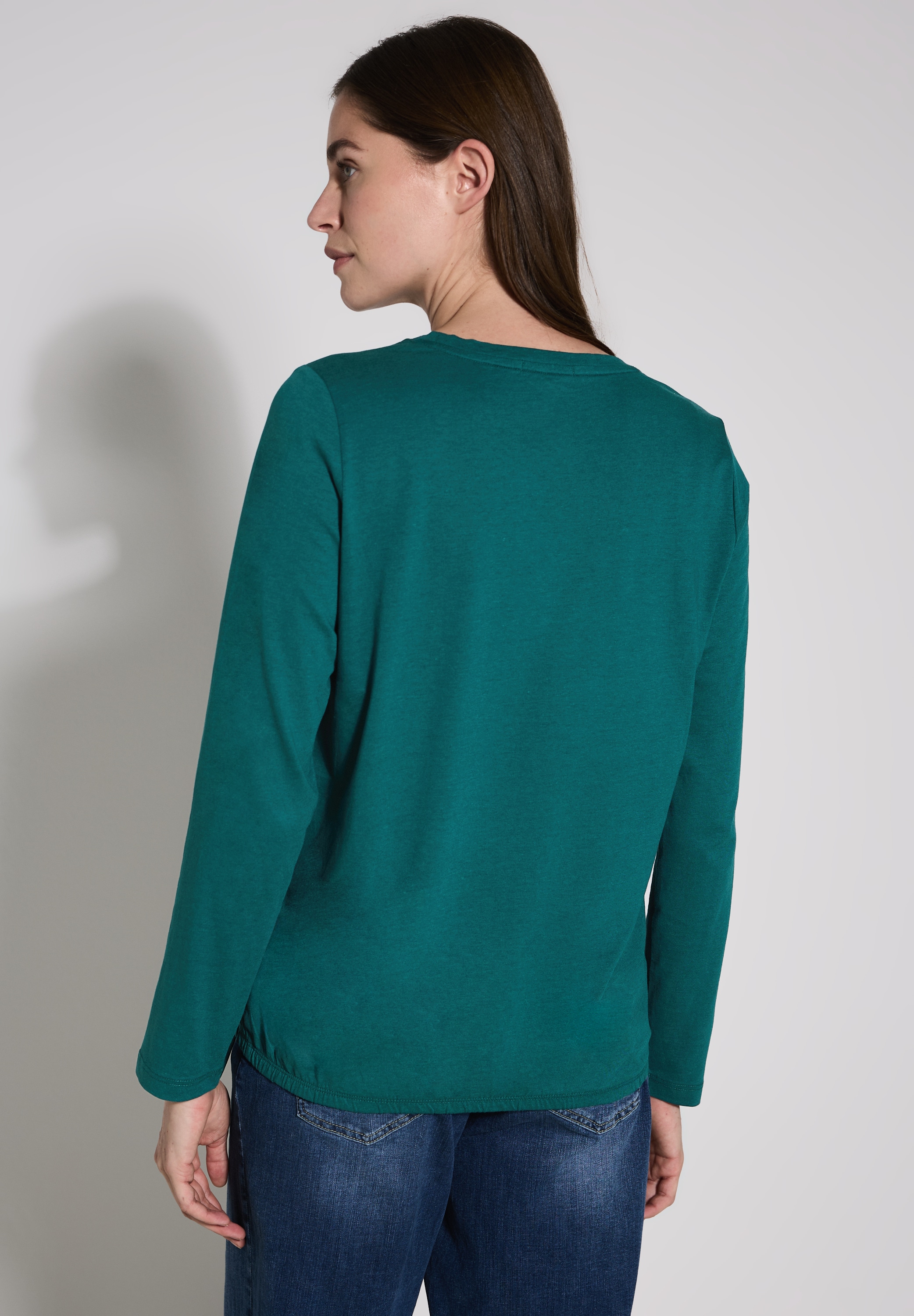 Cecil Langarmshirt, aus softem Materialmix