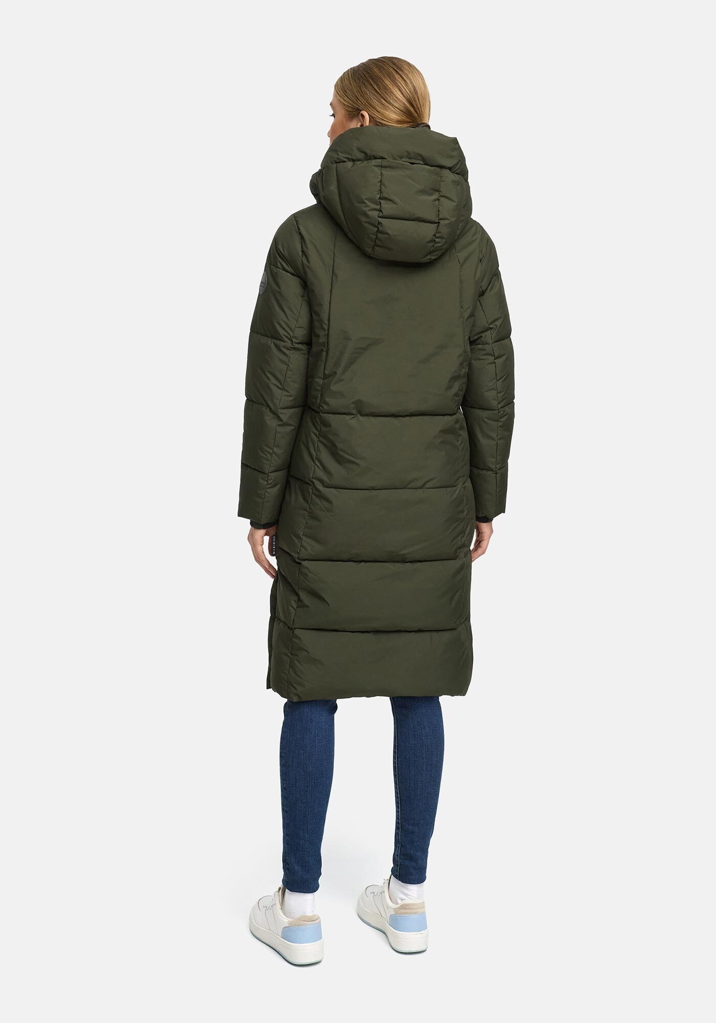 Marikoo Winterjacke »Chumanii« Warmer Wintermantel mit langem Schnitt für kalte Tage.