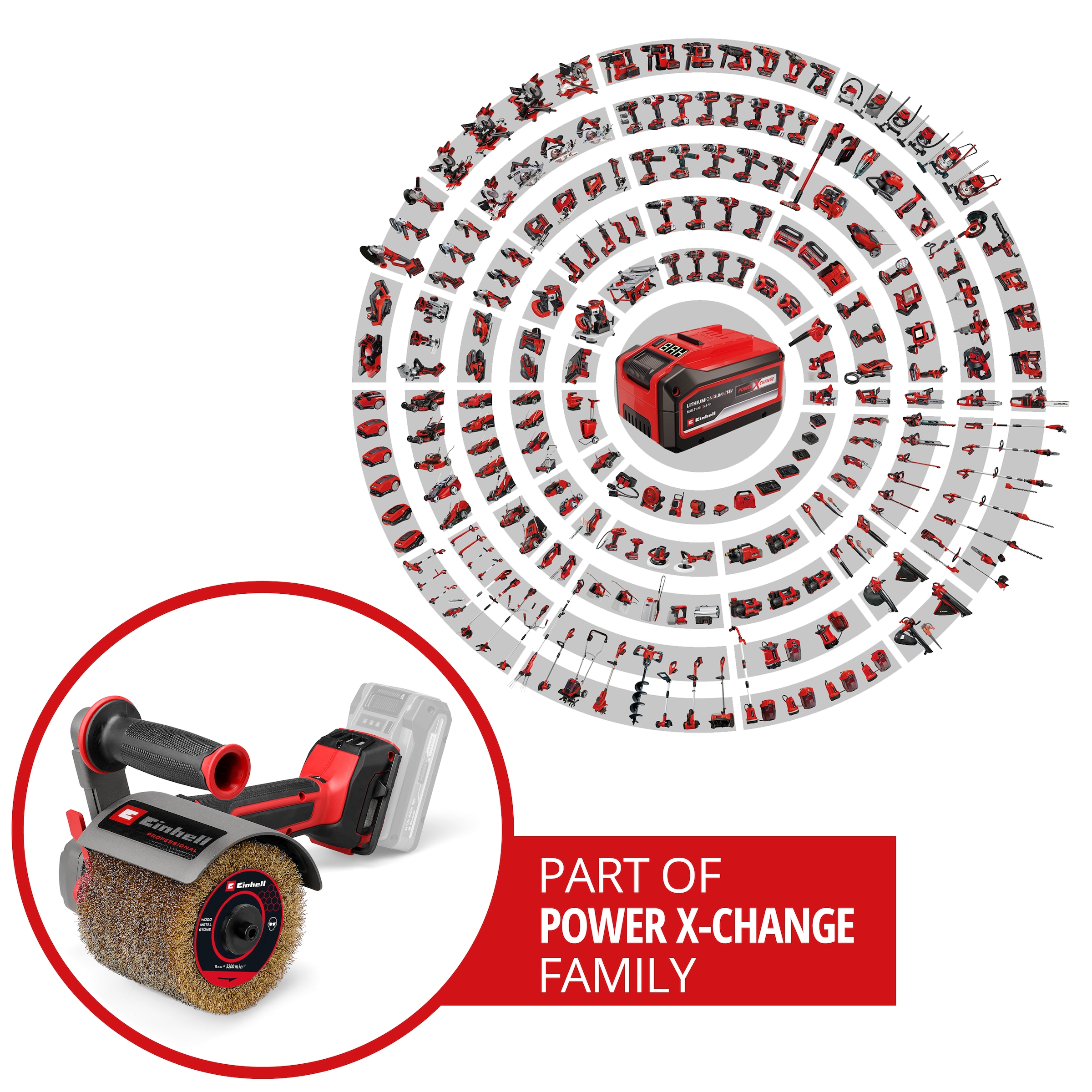 Einhell Schleifroller »Akku-Bürstenschleifer TP-BR 18/32 Li BL - Solo« ohne Akku und Ladegerät