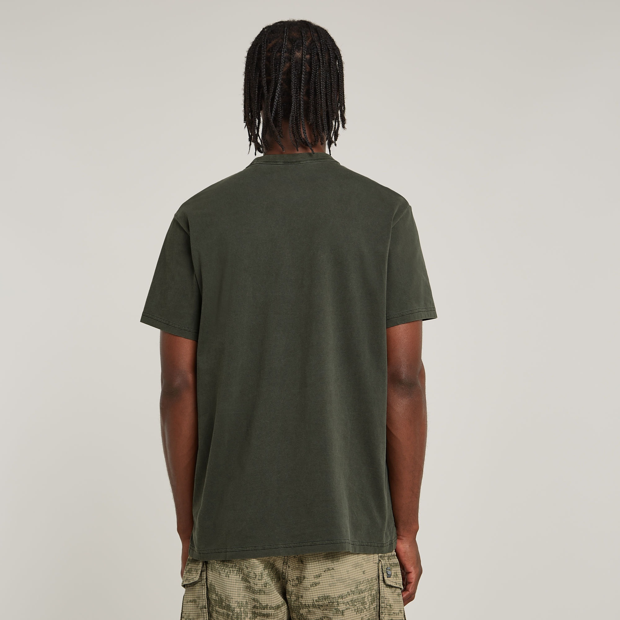 G-STAR T-Shirt "Nifous" Rundhals, mit Rippeinsatz günstig online kaufen