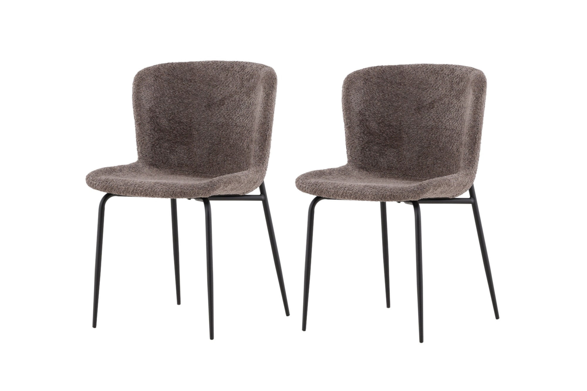 Venture Home Esszimmerstuhl »Modesto, 2er-Set Esszimmerstühle Bouclé, 150 kg belastbar« () 2 Stk.Polsterstuhl, Bouclé-Bezug, Stahlbeine, weich, einladend
