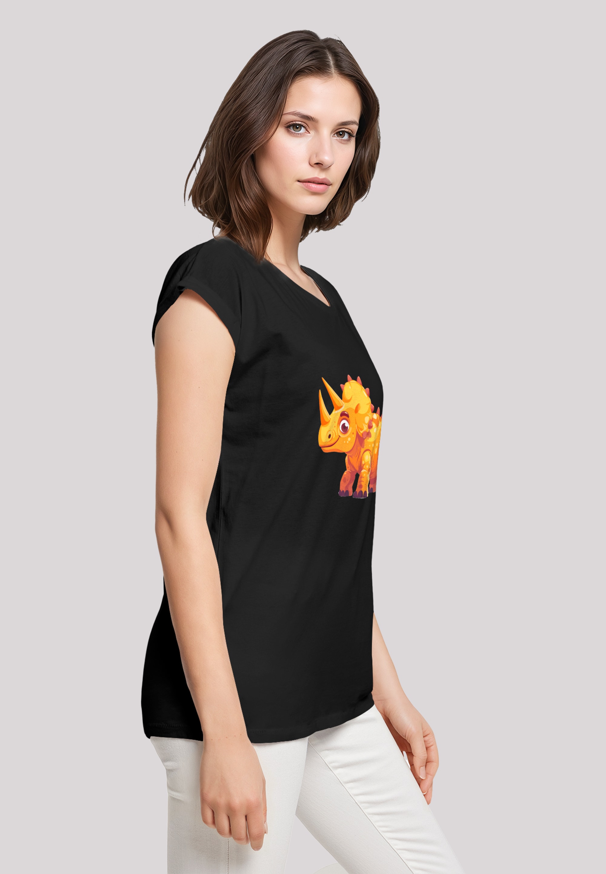 F4NT4STIC T-Shirt »Süßer Triceratops Dinosaurier«, Premium Qualität