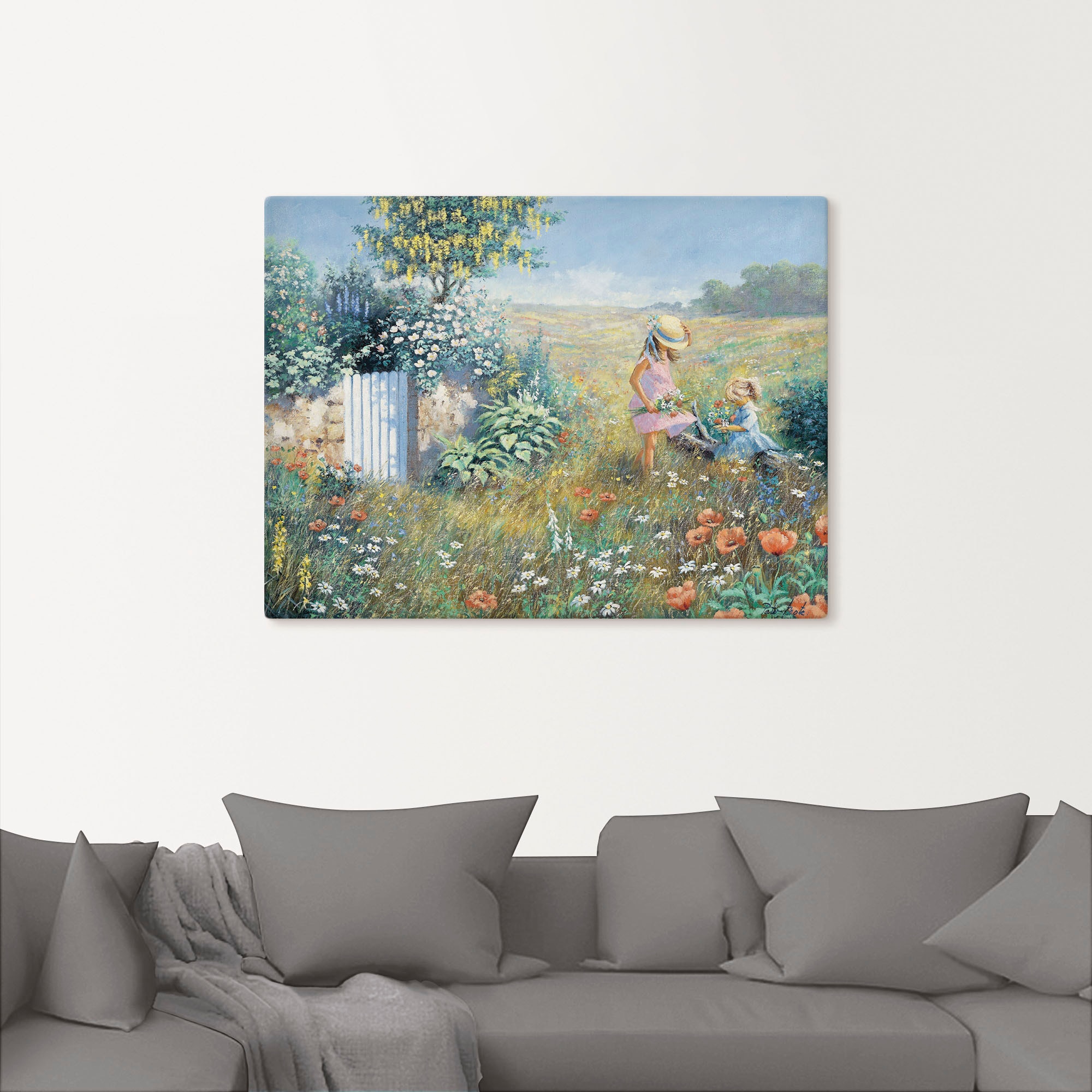 Artland Wandbild »Außerhalb des Gartens«, Garten, (1 St.), als Leinwandbild, Poster, Wandaufkleber in verschied. Größen