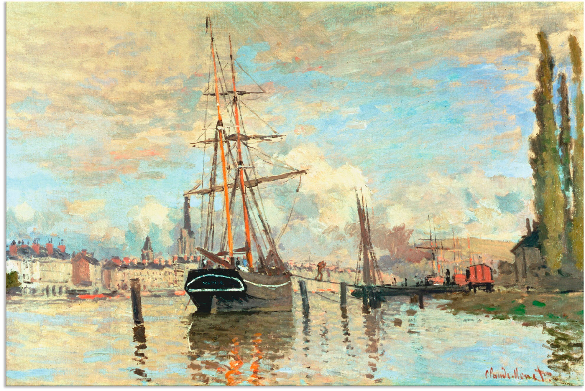Artland Paveikslas »Die Seine in Rouen. 1874.«...