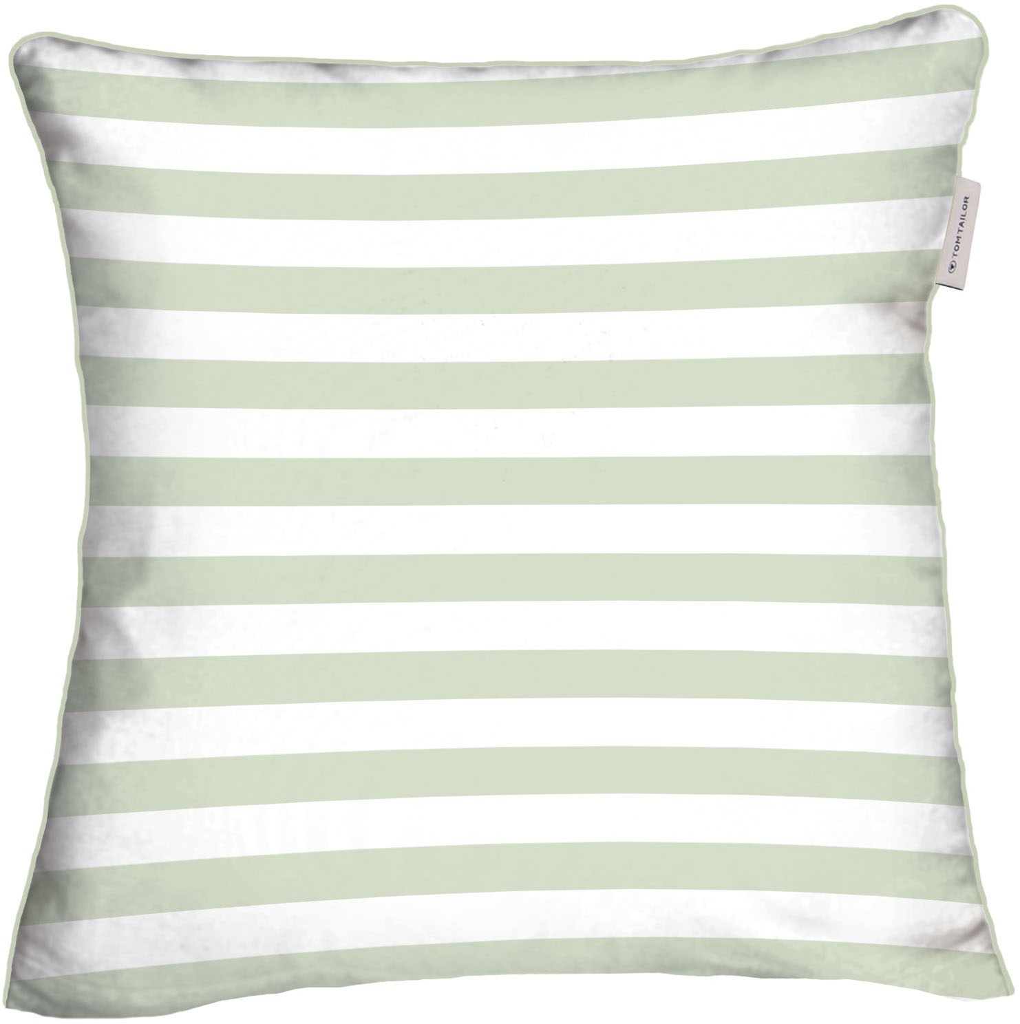 Thumbnail - TOM TAILOR HOME Kissenhülle "new bedroom, STRIPES WITH A KICK, 40x40cm oder 40x80cm" mit Wendemotiv, farbiger Paspel und...