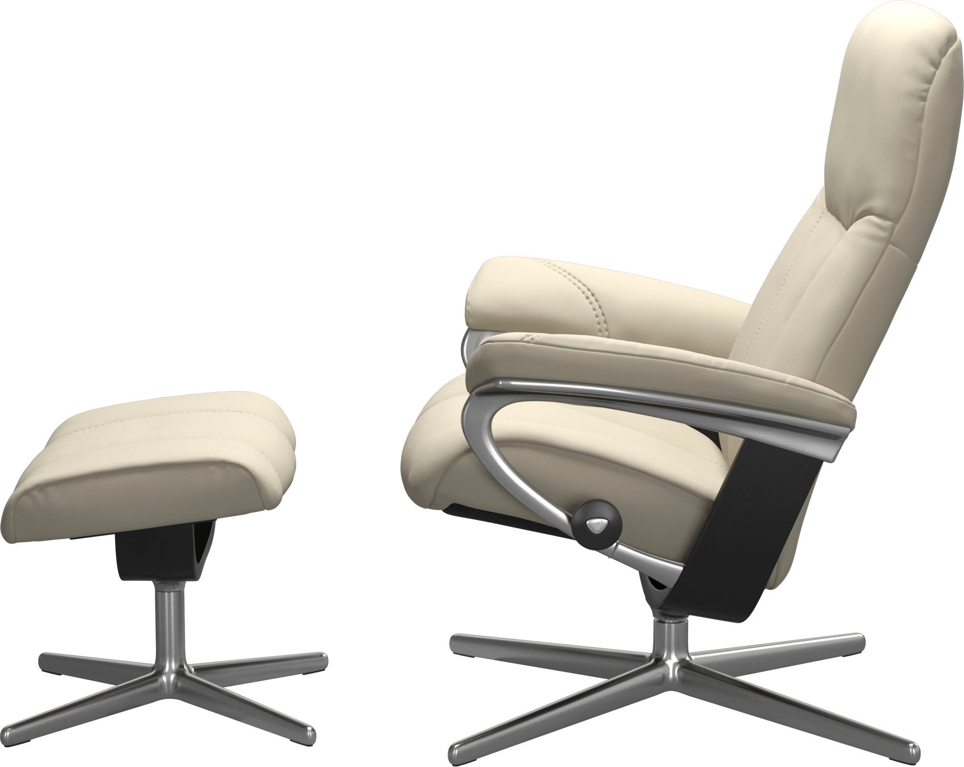 Stressless® Fußhocker »Consul«, mit Cross Base, Größe S, M & L, Holzakzent Schwarz