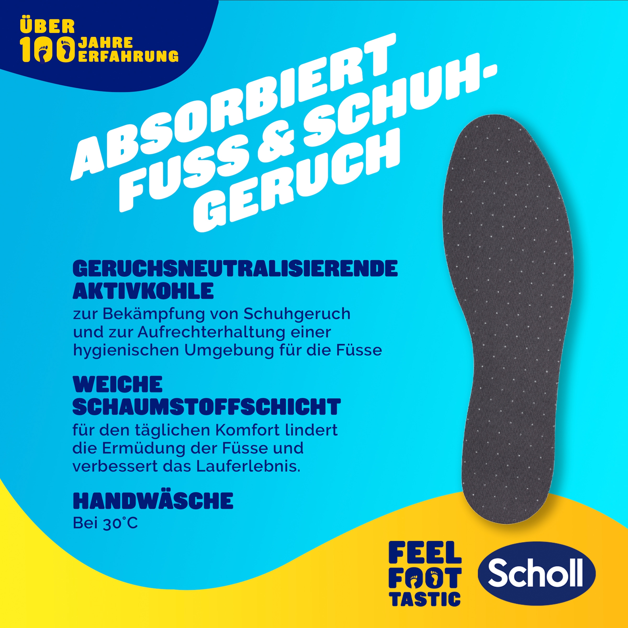 Scholl Einlegesohlen »frische Einlegesohlen«, (Packung, extra dünn, 1 Paar)