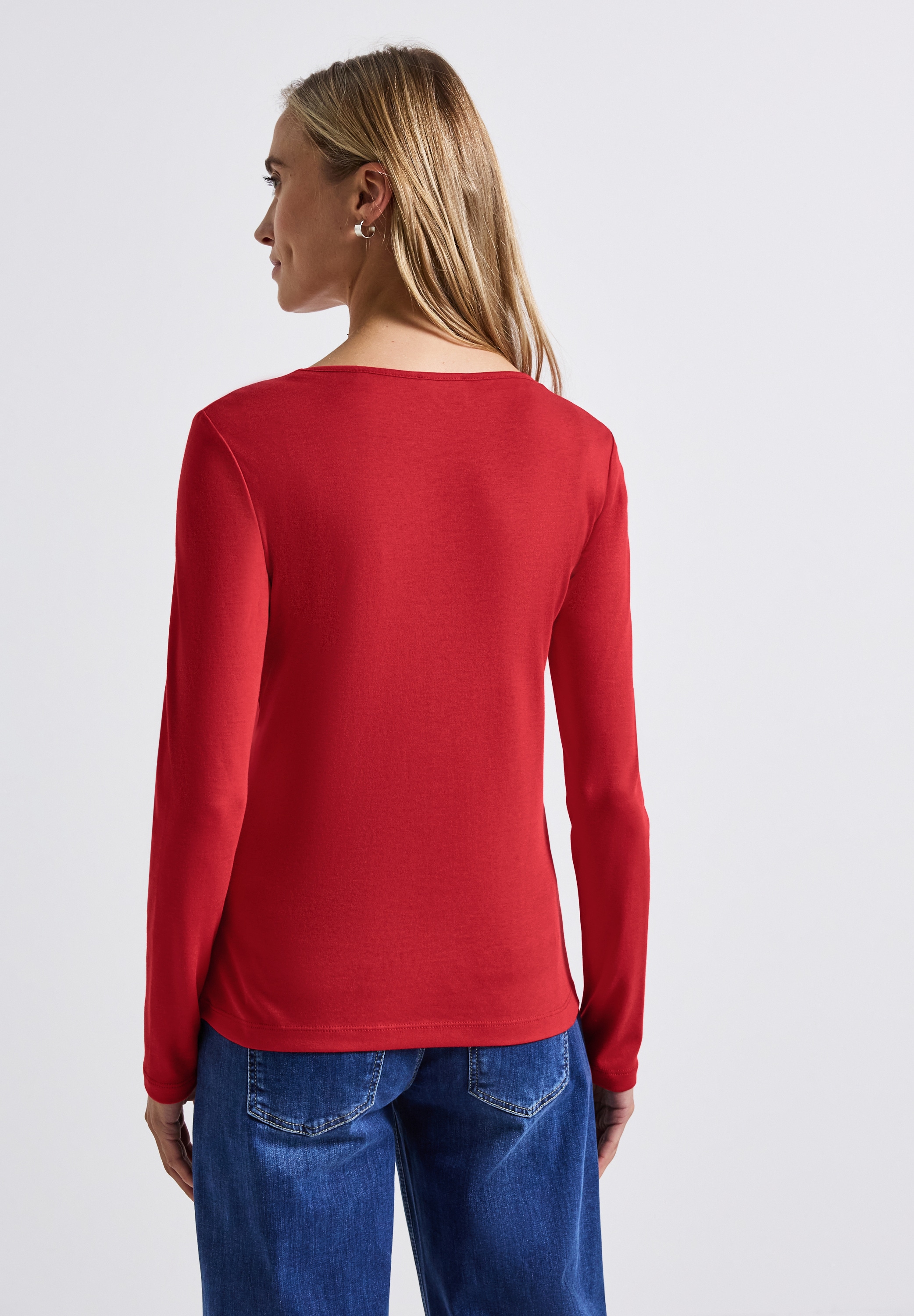 STREET ONE Langarmshirt, im soften Baumwoll-Mix