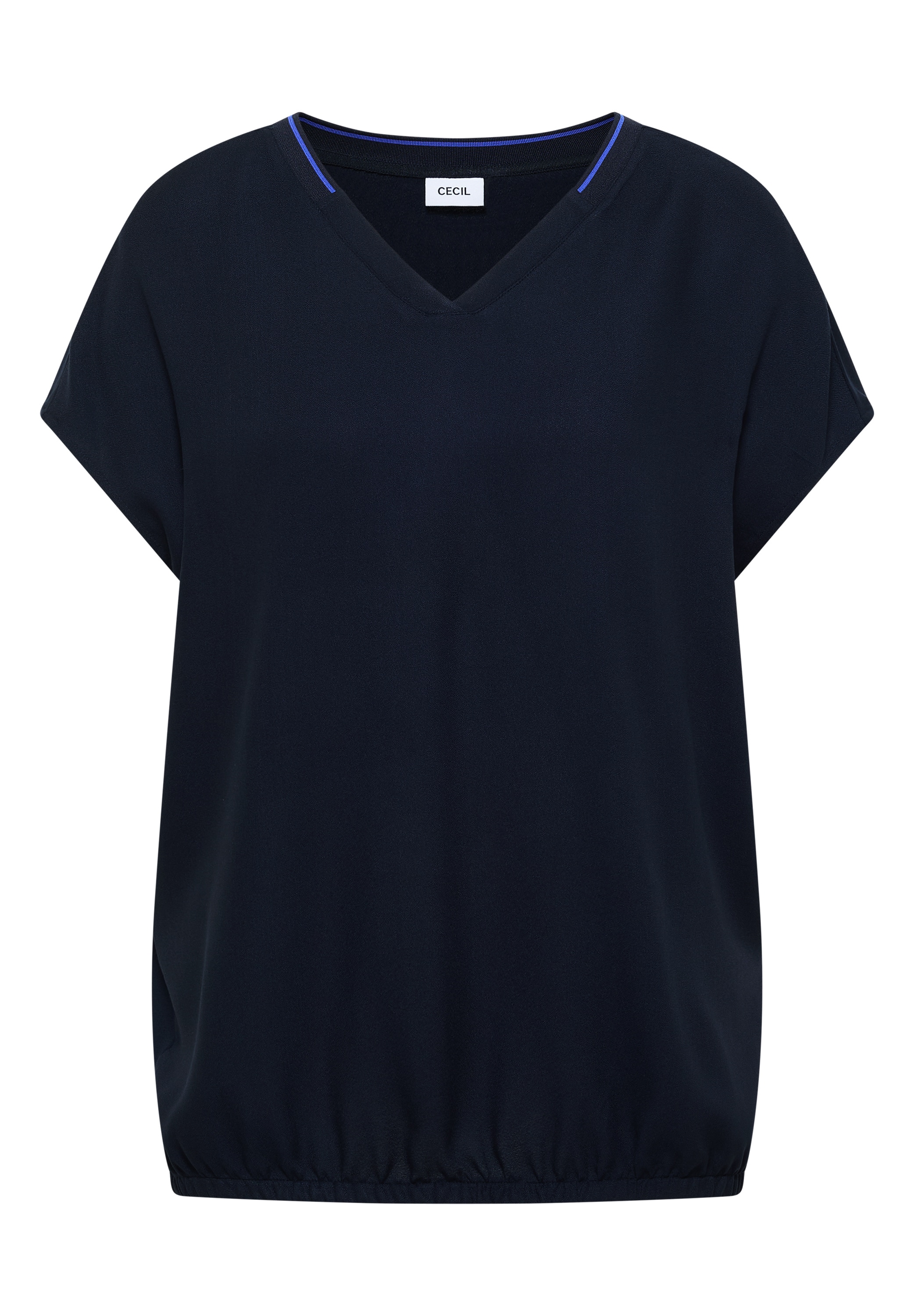 Cecil Kurzarmbluse Kurzarm Sommernshirt mit Strukturmix