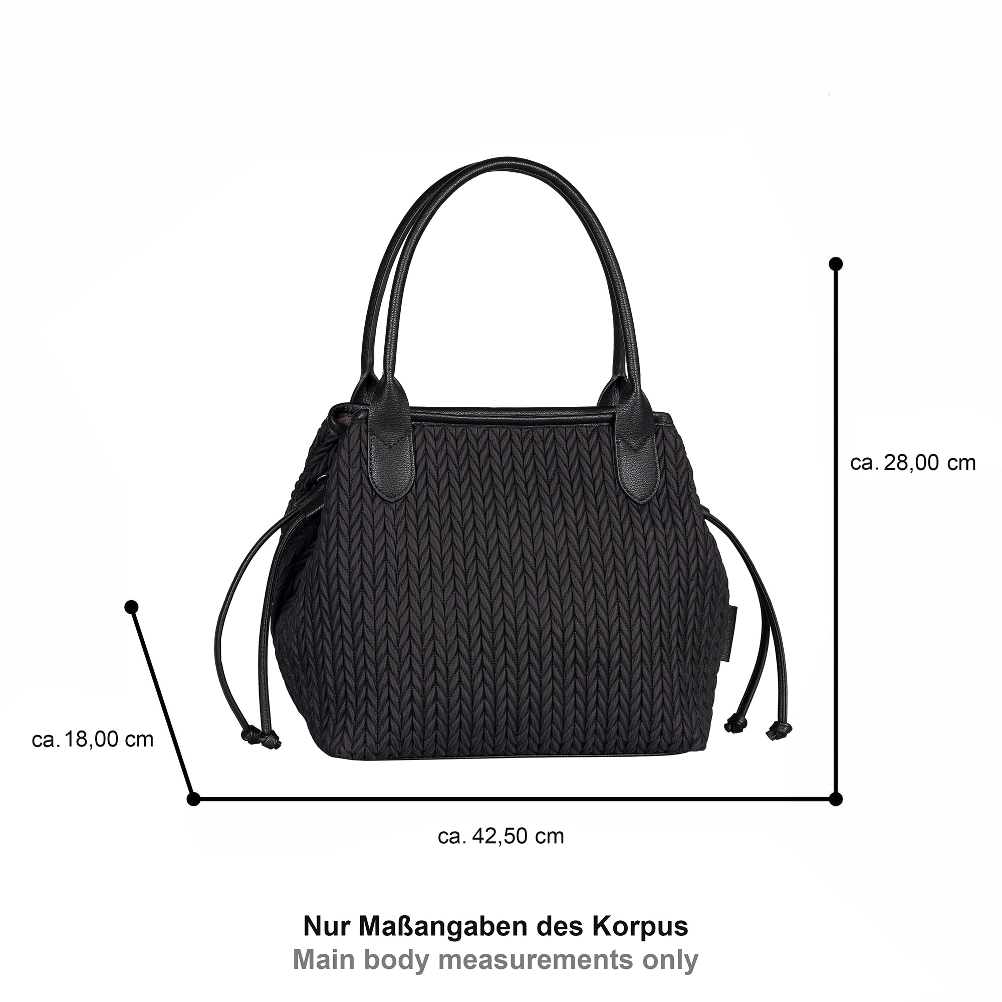 Gabor Shopper »Granada Quilt« Damen Schultertasche mit doppeltem Tragegriff