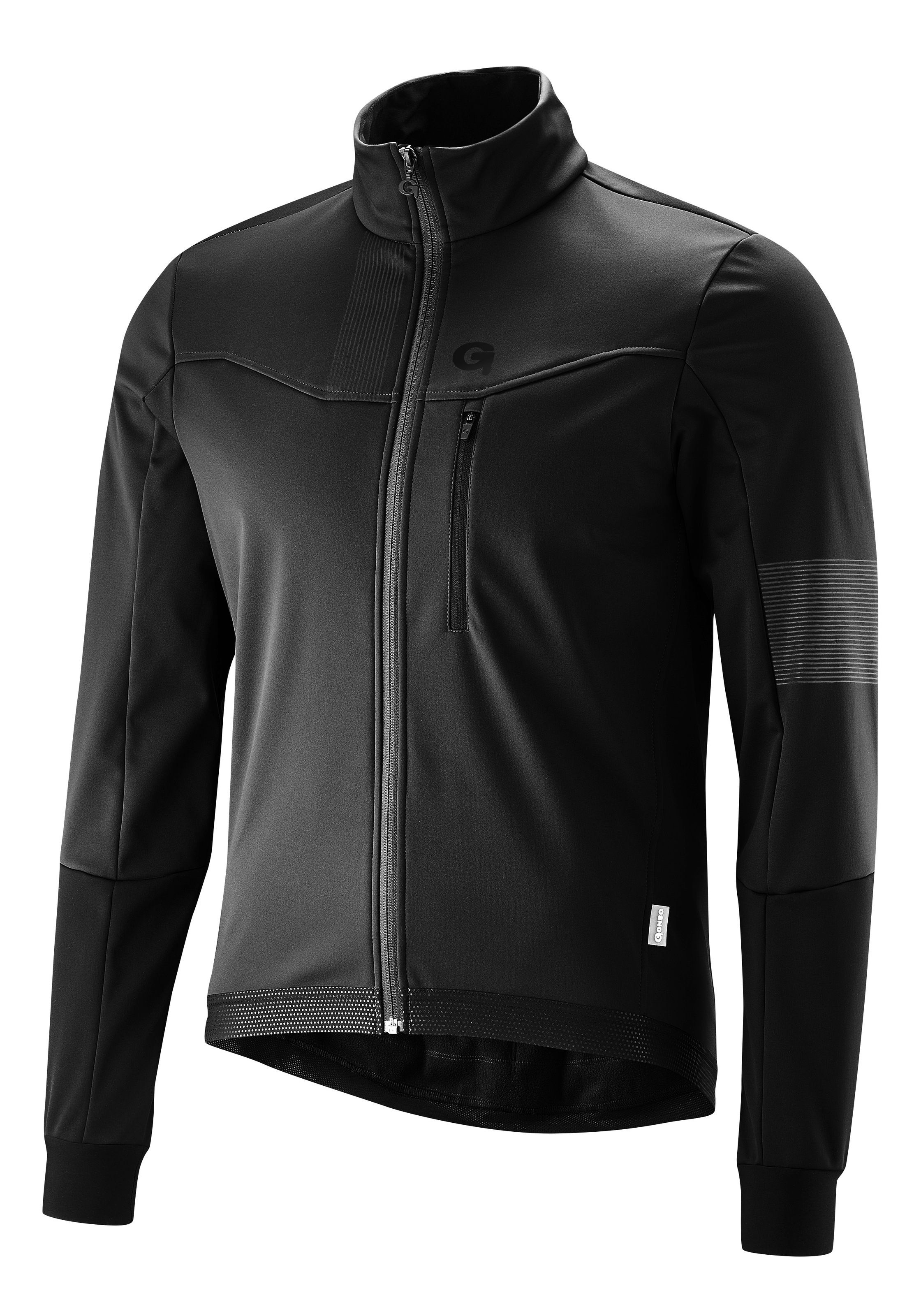 Thumbnail - Gonso Fahrradjacke "Valaff", Herren Softshell-Jacke, Windjacke atmungsaktiv und wasserabweisend