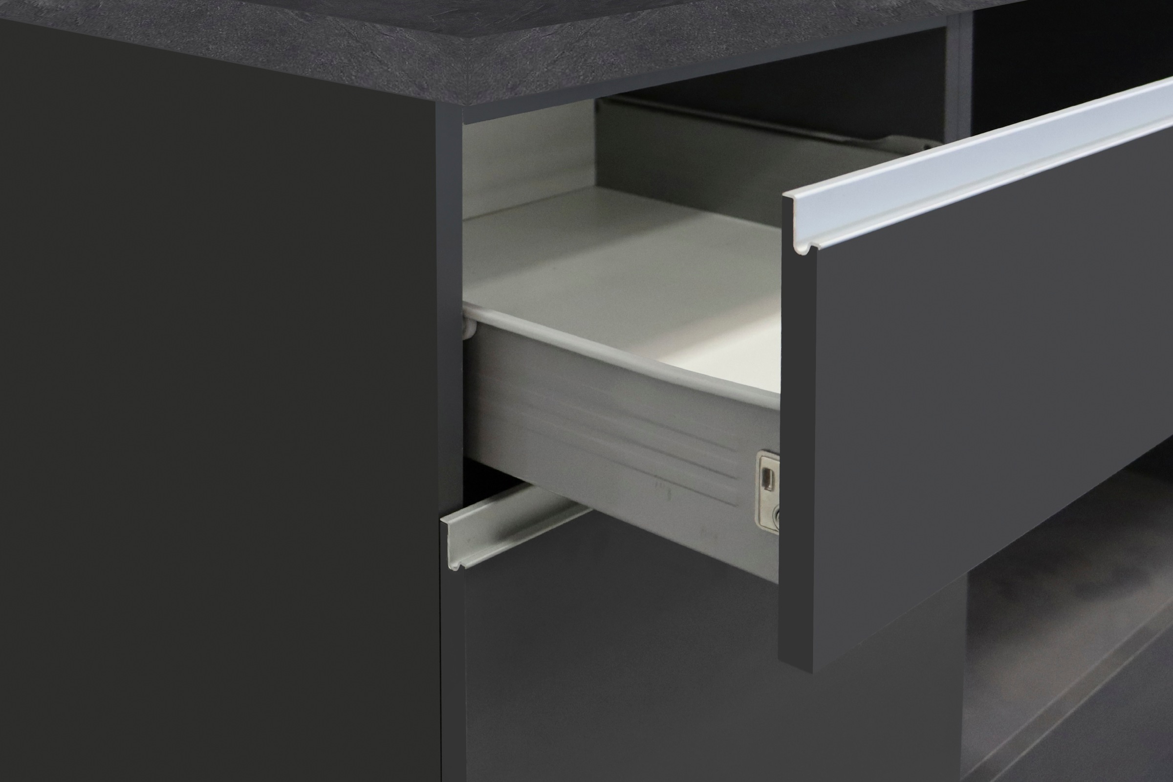 KOCHSTATION Küchenzeile »KS-Sole«, Breite 256 cm, mit Geschirr-Abtropfschrank, ohne E-Geräte