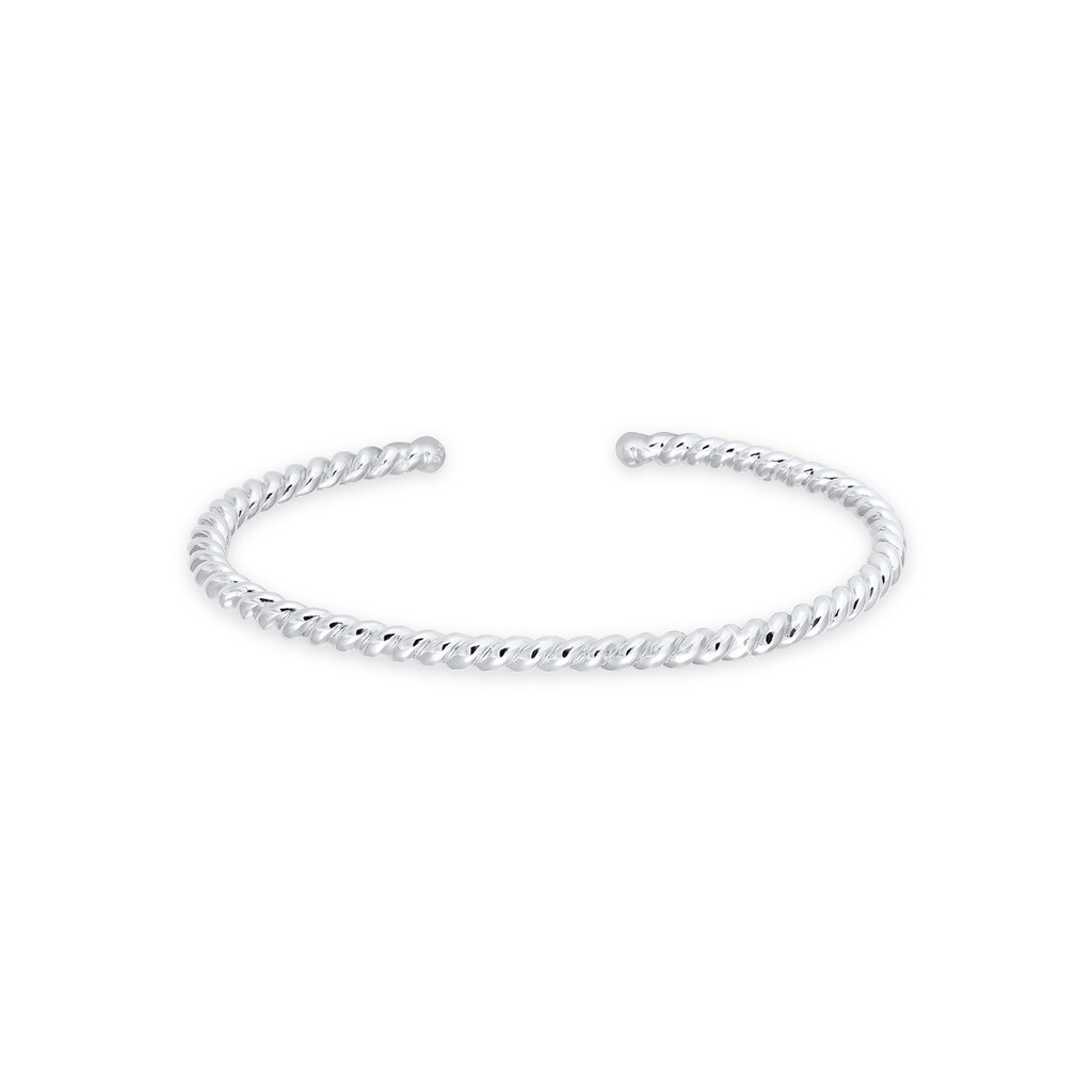 Elli Armreif »Basic Bangle Gedreht Braided 925 Sterling Silber«