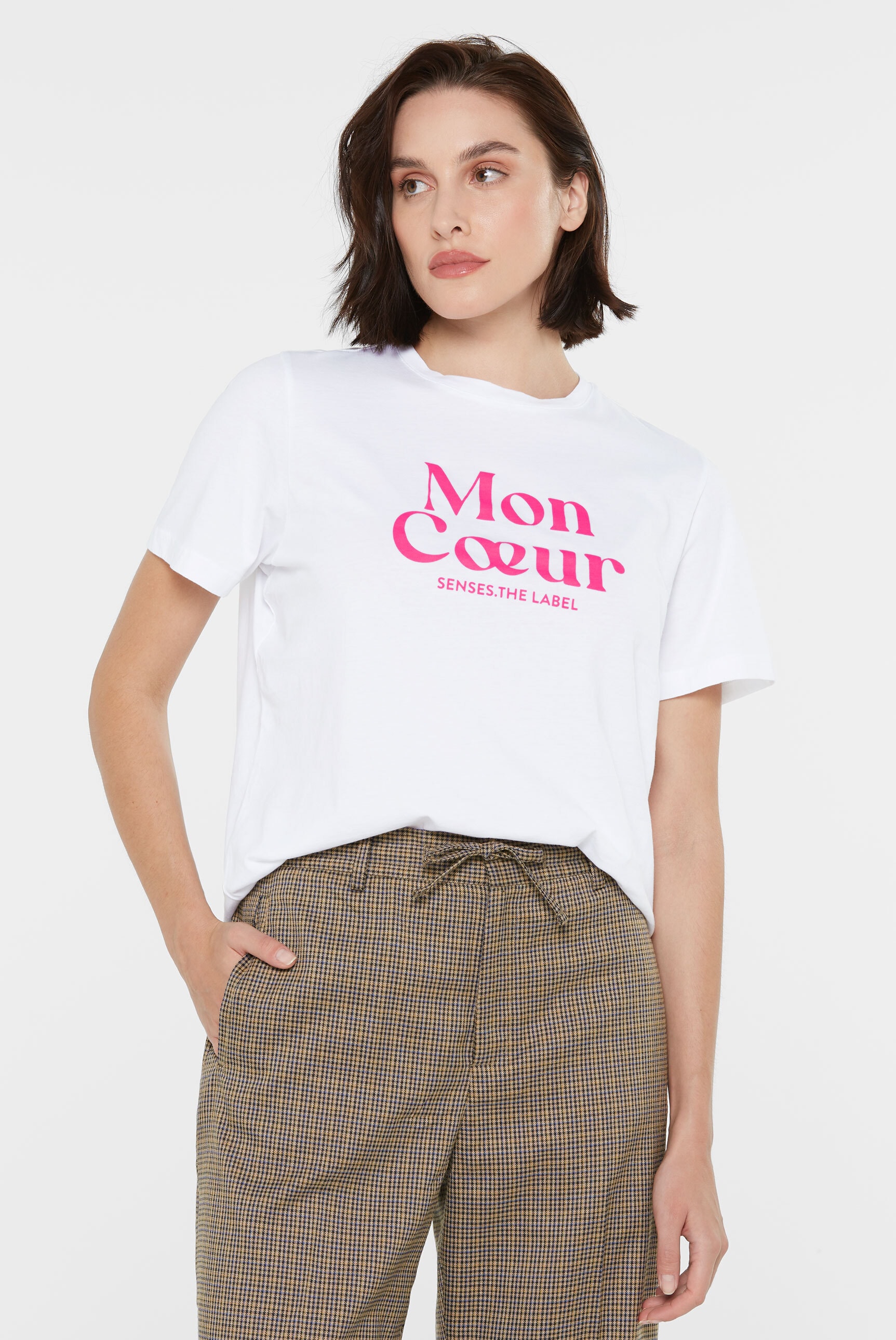 SENSES.THE LABEL Rundhalsshirt, aus Baumwolle günstig online kaufen
