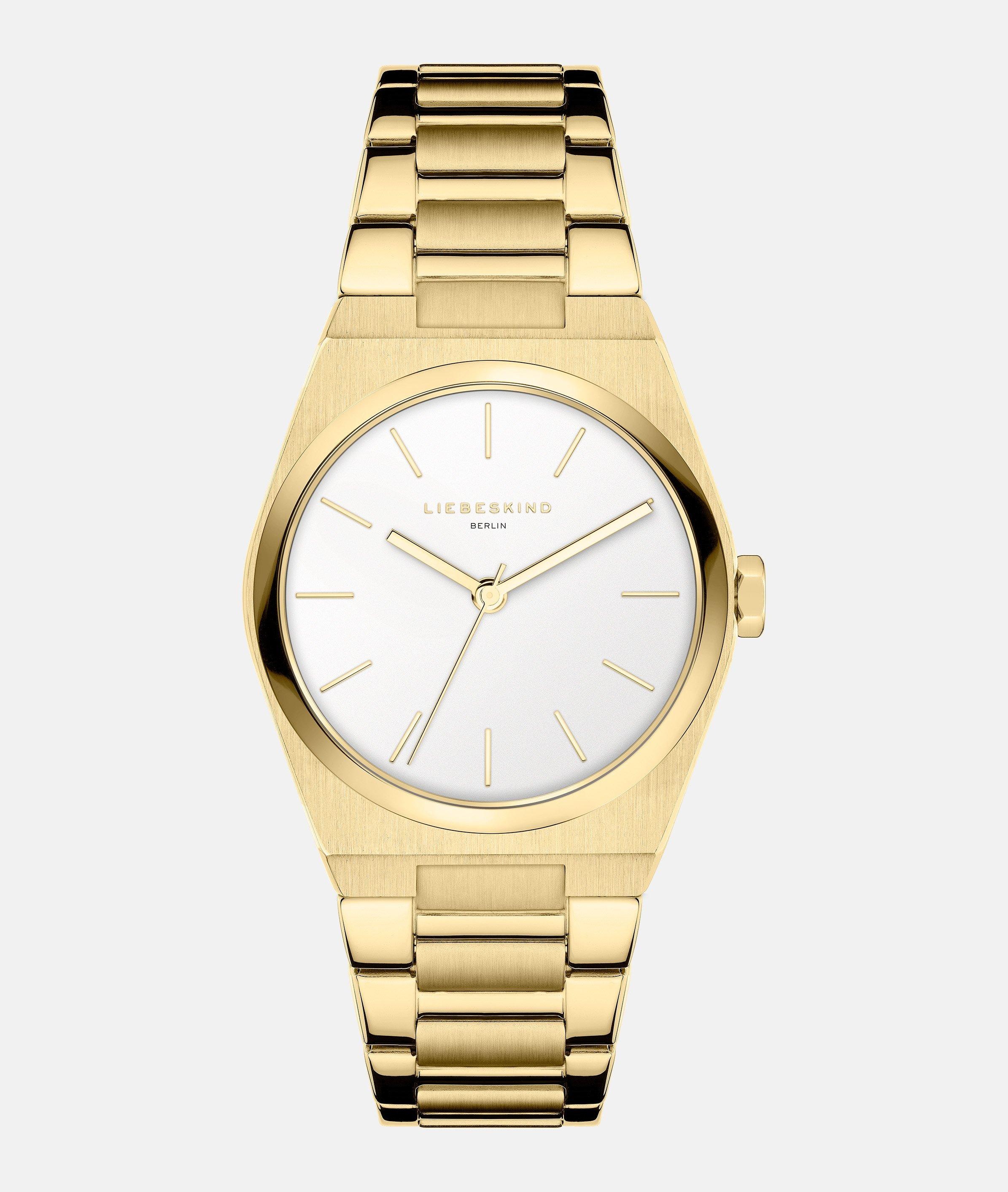 Liebeskind Berlin Quarzuhr »Minimalist 45 mm«, Armbanduhr, Damenuhr, Edelstahlarmband, analog