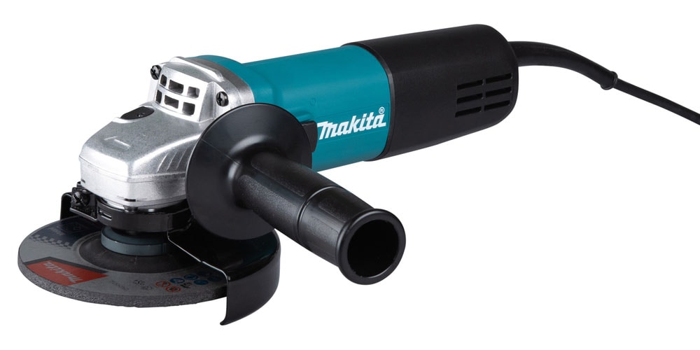 MAKITA Winkelschleifer "9558HNRG, 125mm, 840W, 11.000 min−¹", B:14cm H:10,6cm L:27,1cm, blau, Schleifmaschinen, Kompaktes Gerät zum Schneiden und