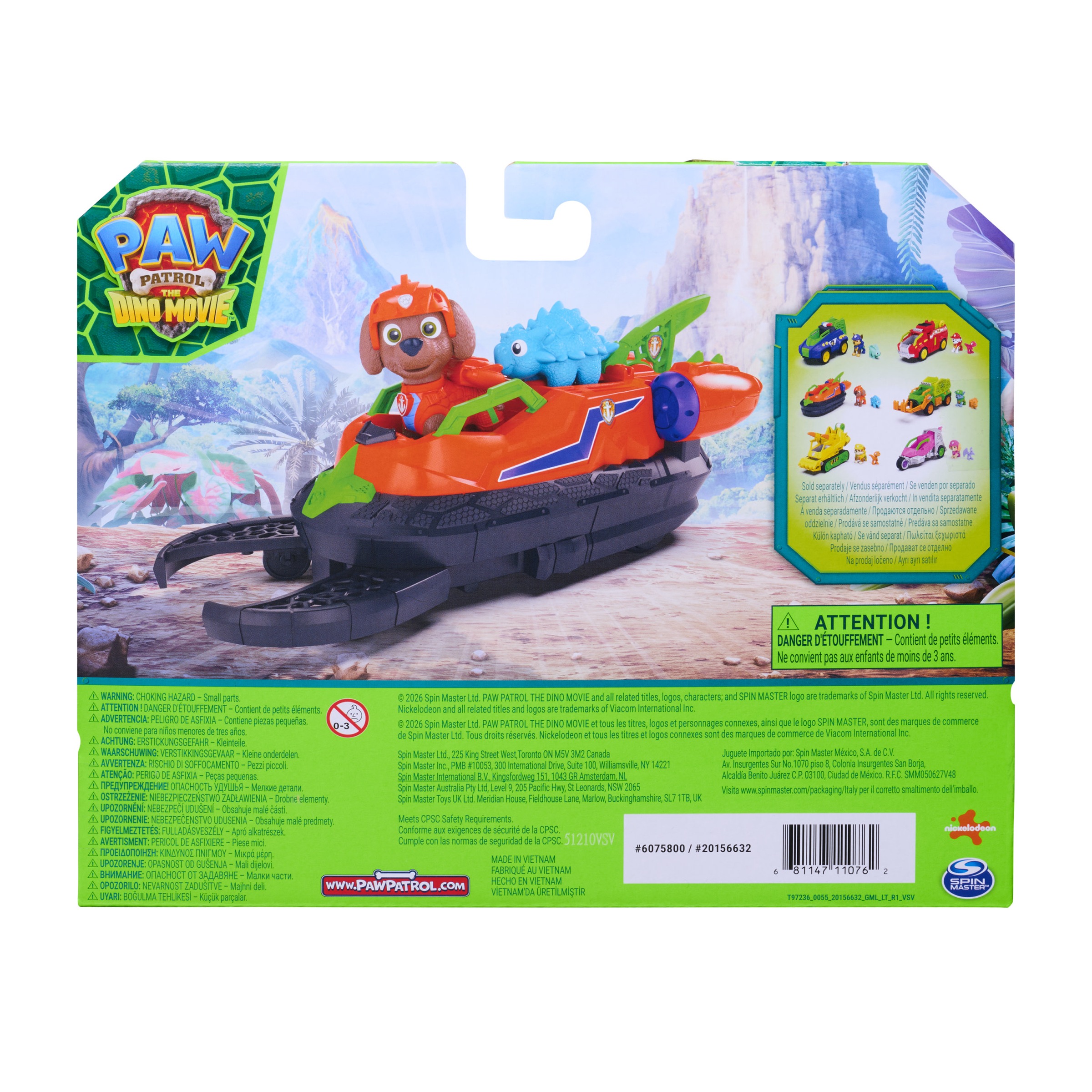 Spin Master Spielzeug-Auto »PAW Patrol: Der Dino Film, Zumas Dino-Rettungs-Hovercraft«