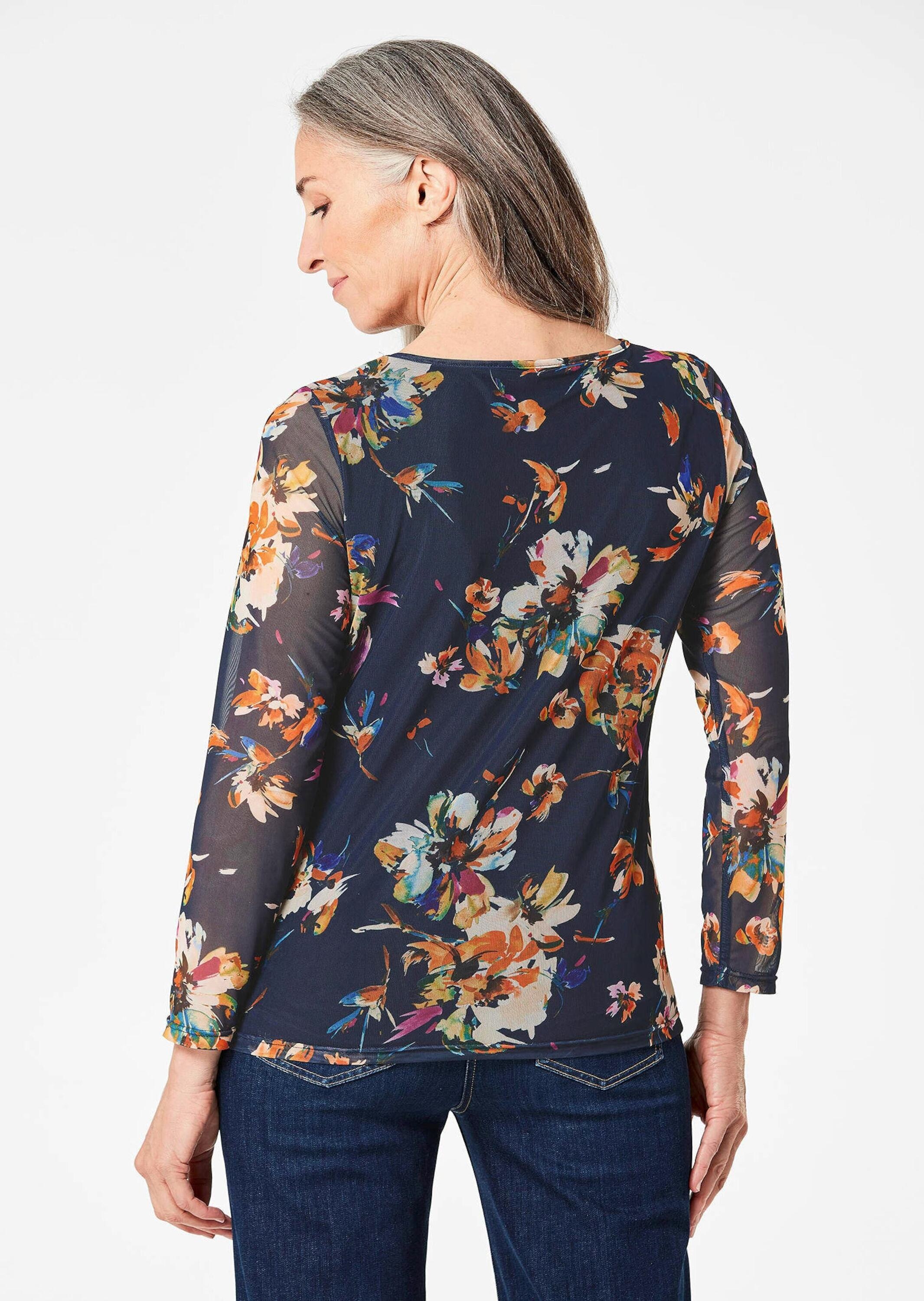 GOLDNER Print-Shirt »Kurzgröße Mesh-Shirt«