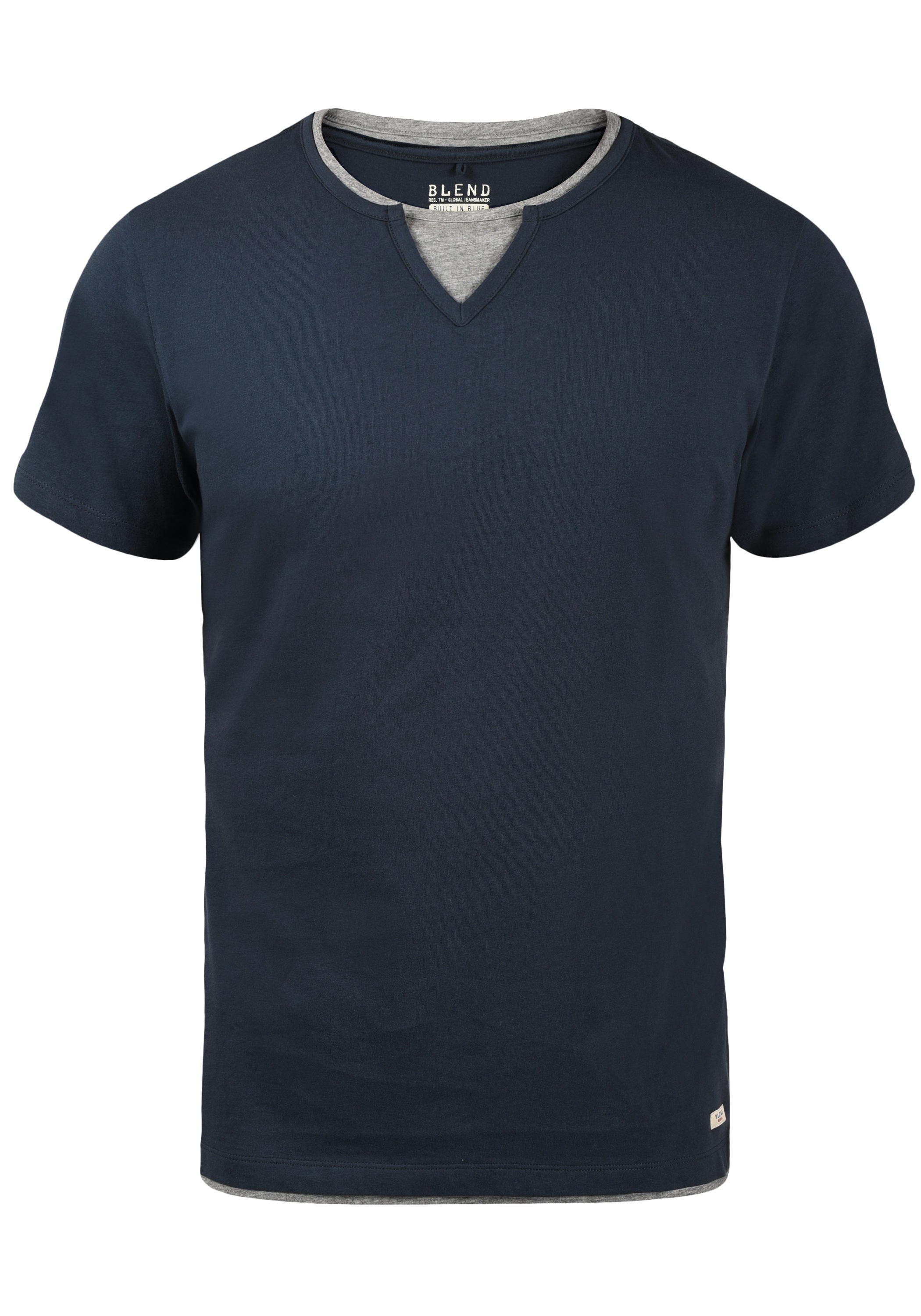 Blend T-Shirt "BHLeonis" T-Shirt in Double-Layer-Optik günstig online kaufen