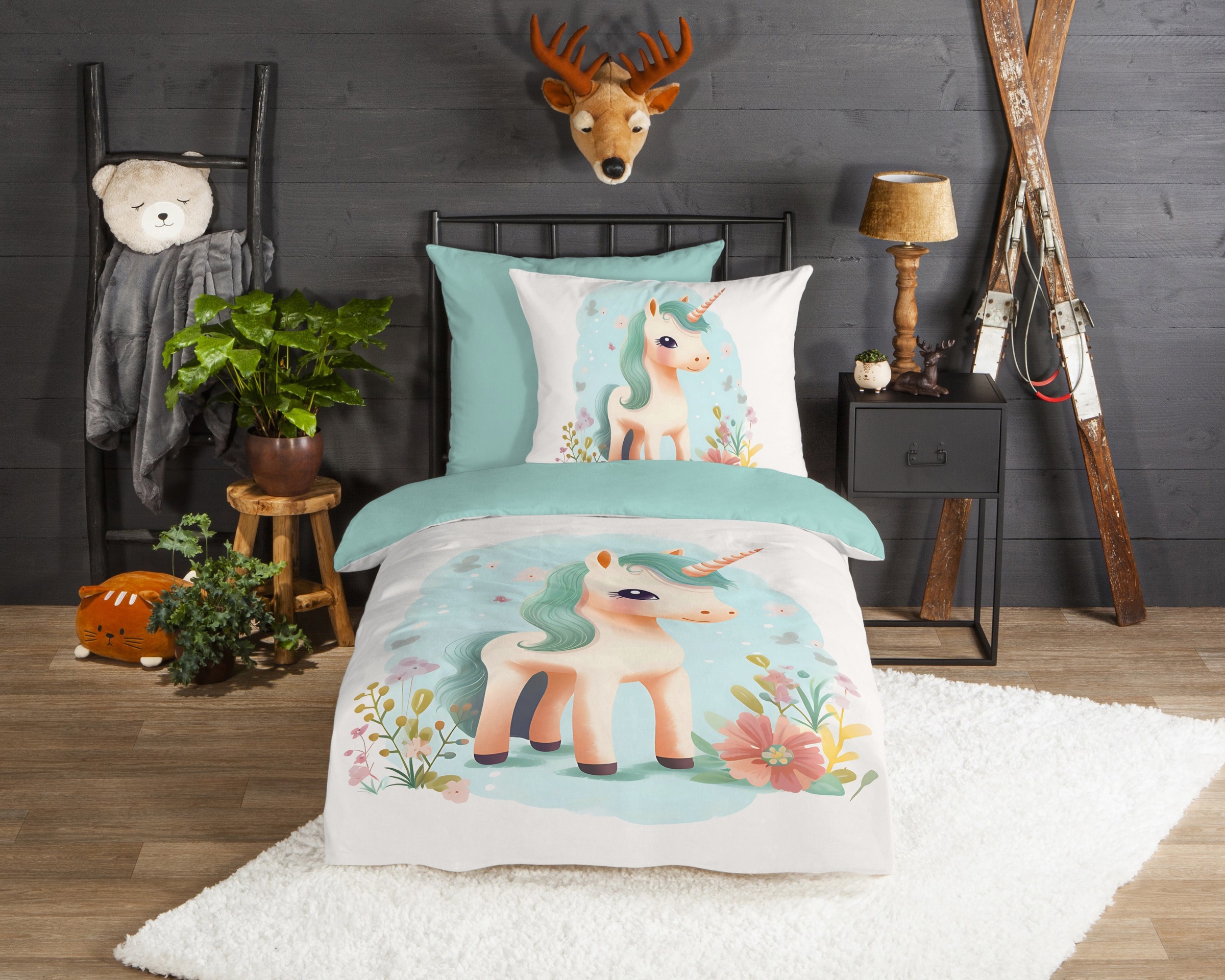 good morning Kinderbettwäsche "One" 2 Stk. tlg. Flanell, Biber, 135x200, Wa günstig online kaufen