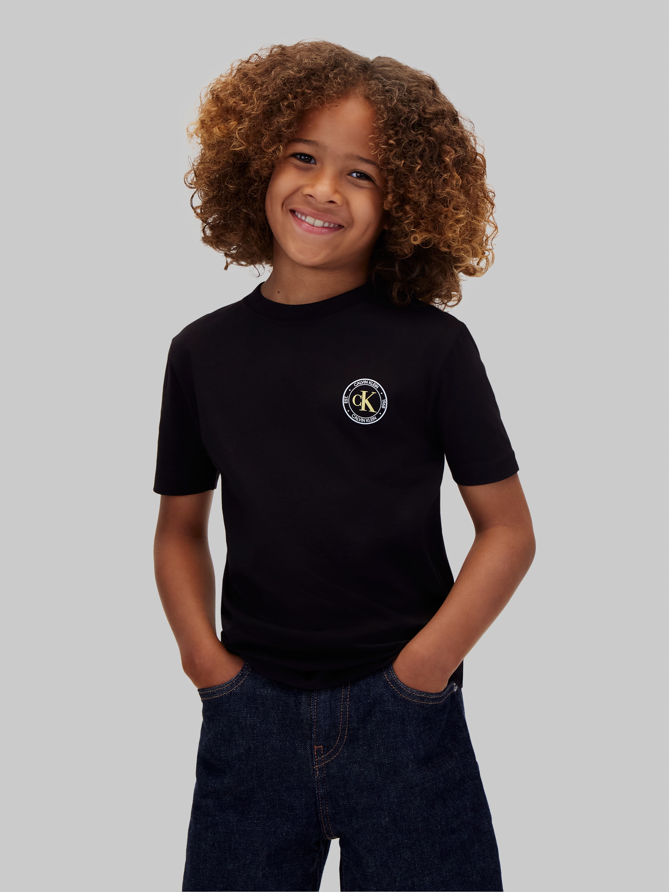 Calvin Klein Jeans "CK SMALL CHEST CIRCLE SS T-SHIRT" Regular fit mit Rundhalsausschnitt
