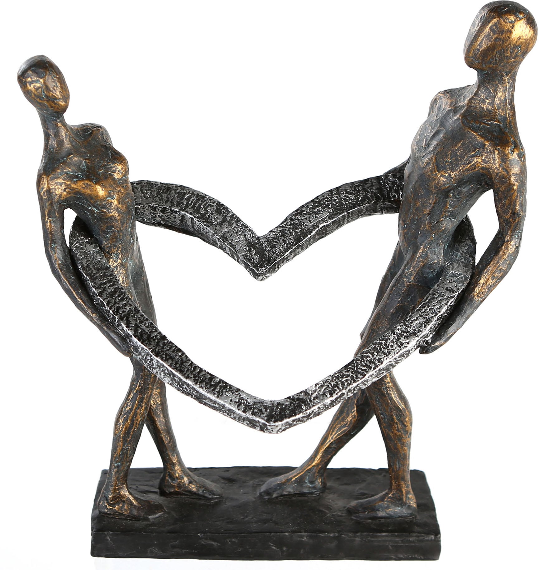 Casablanca by Gilde Dekofigur »Skulptur Connected«, Dekoobjekt, Höhe 31 cm,  mit Spruchanhänger, Wohnzimmer kaufen | BAUR