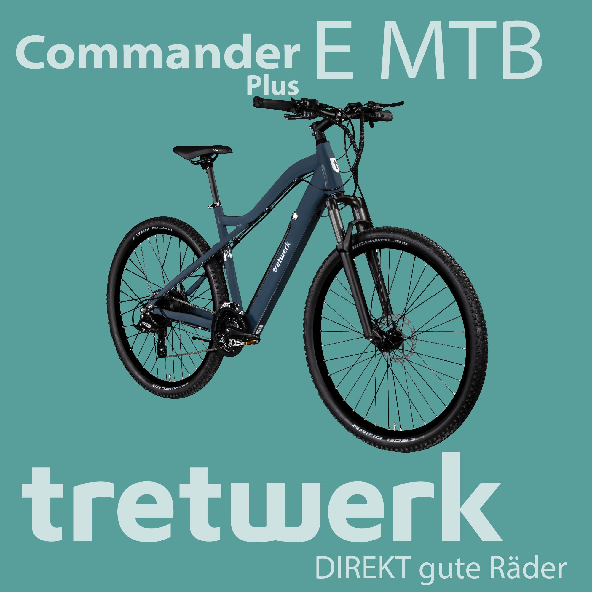 Tretwerk E-Bike »Commander Plus«, 24 Gang, Shimano, Altus M310, Heckmotor 250 W